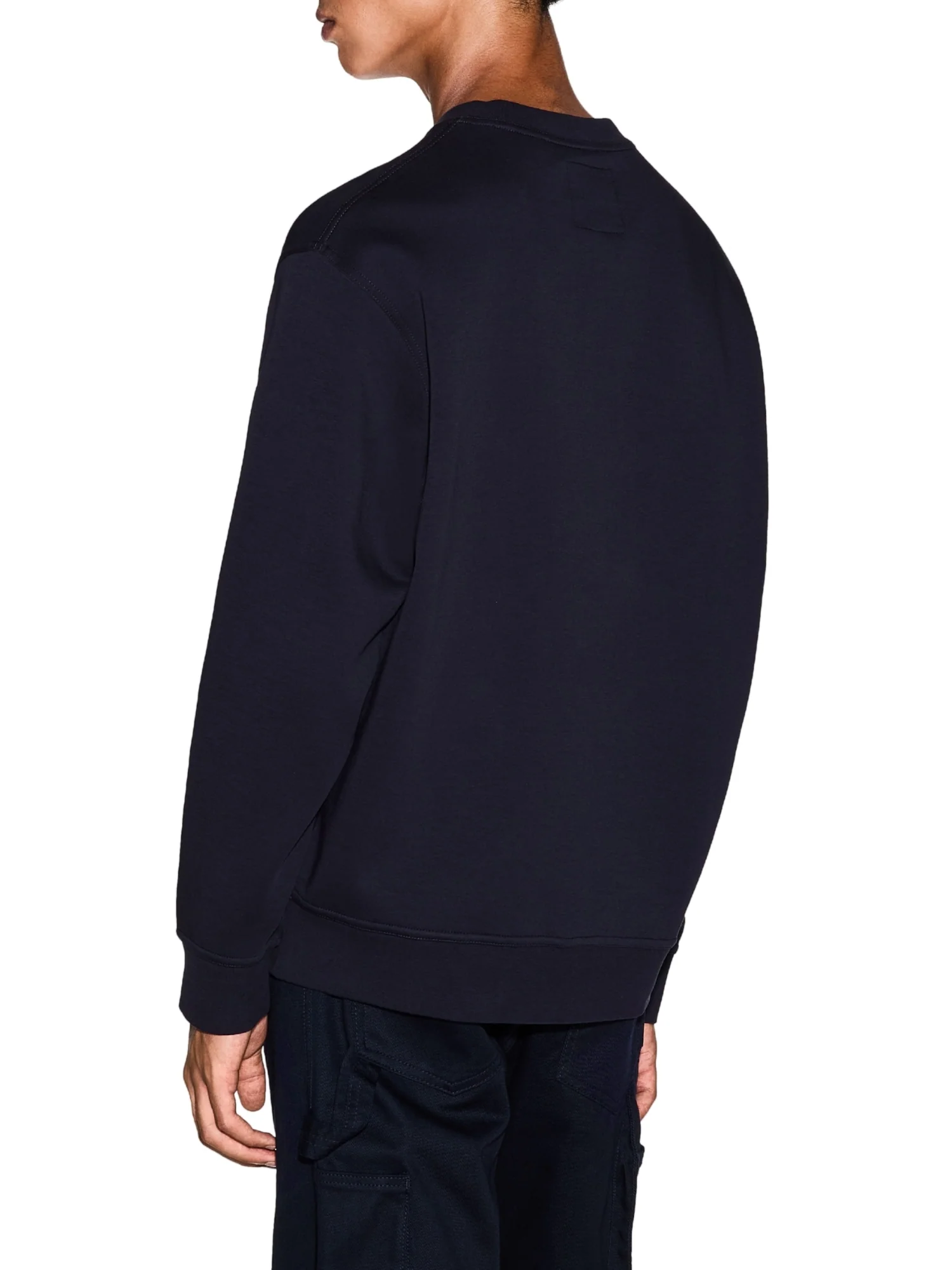 Felpa a girocollo logo al petto Armani Exchange da uomo icon project nero - Image 2
