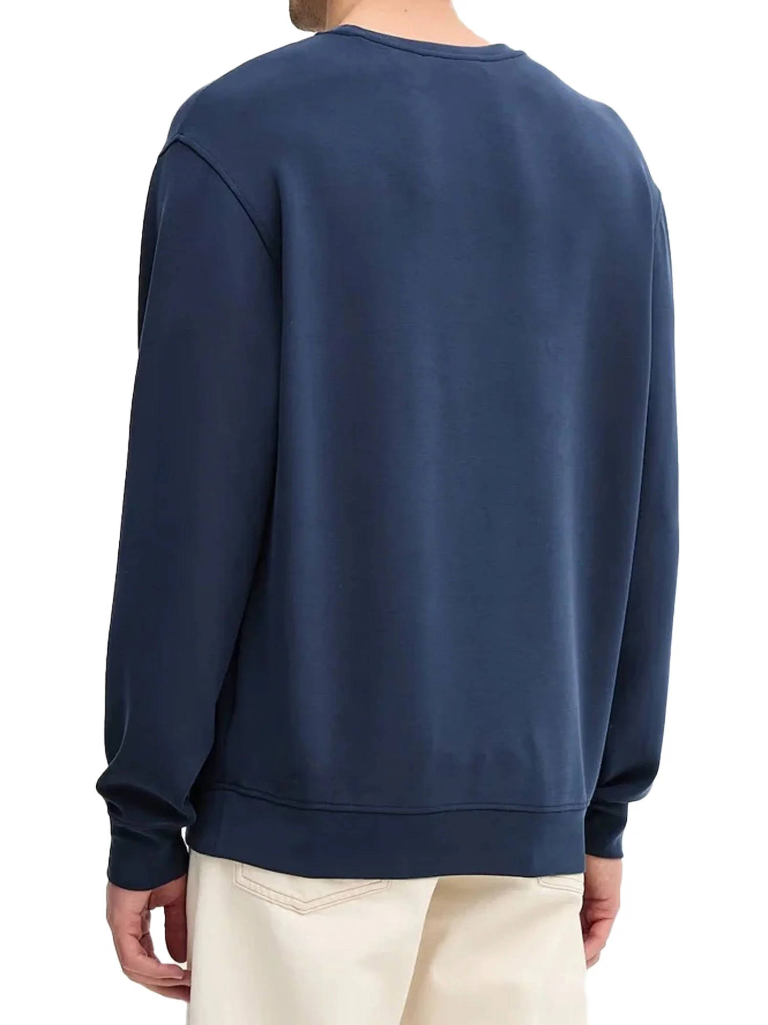 Felpa Guess uomo manica lunga Luxe Scuba blu - Image 2