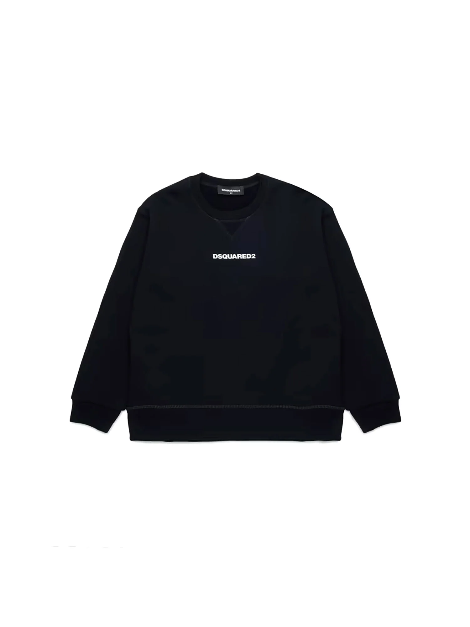 Felpa Dsquared bambino slouch fit nero