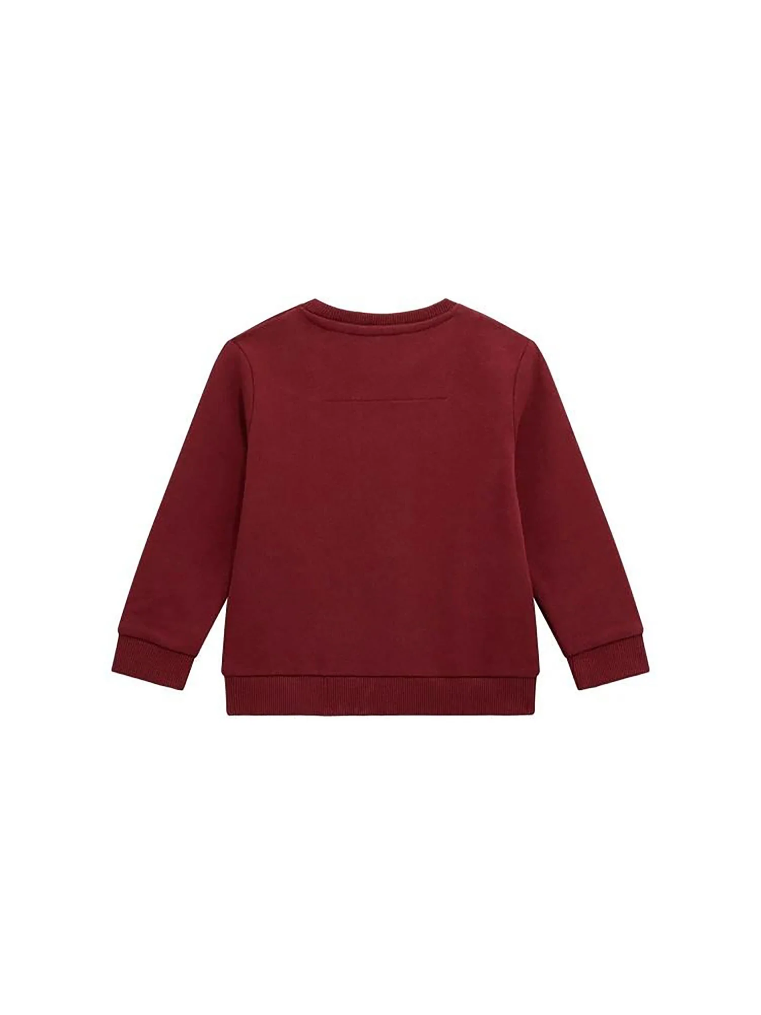 Felpa girocollo G logo Guess bambino stampa teddy vino - Image 2
