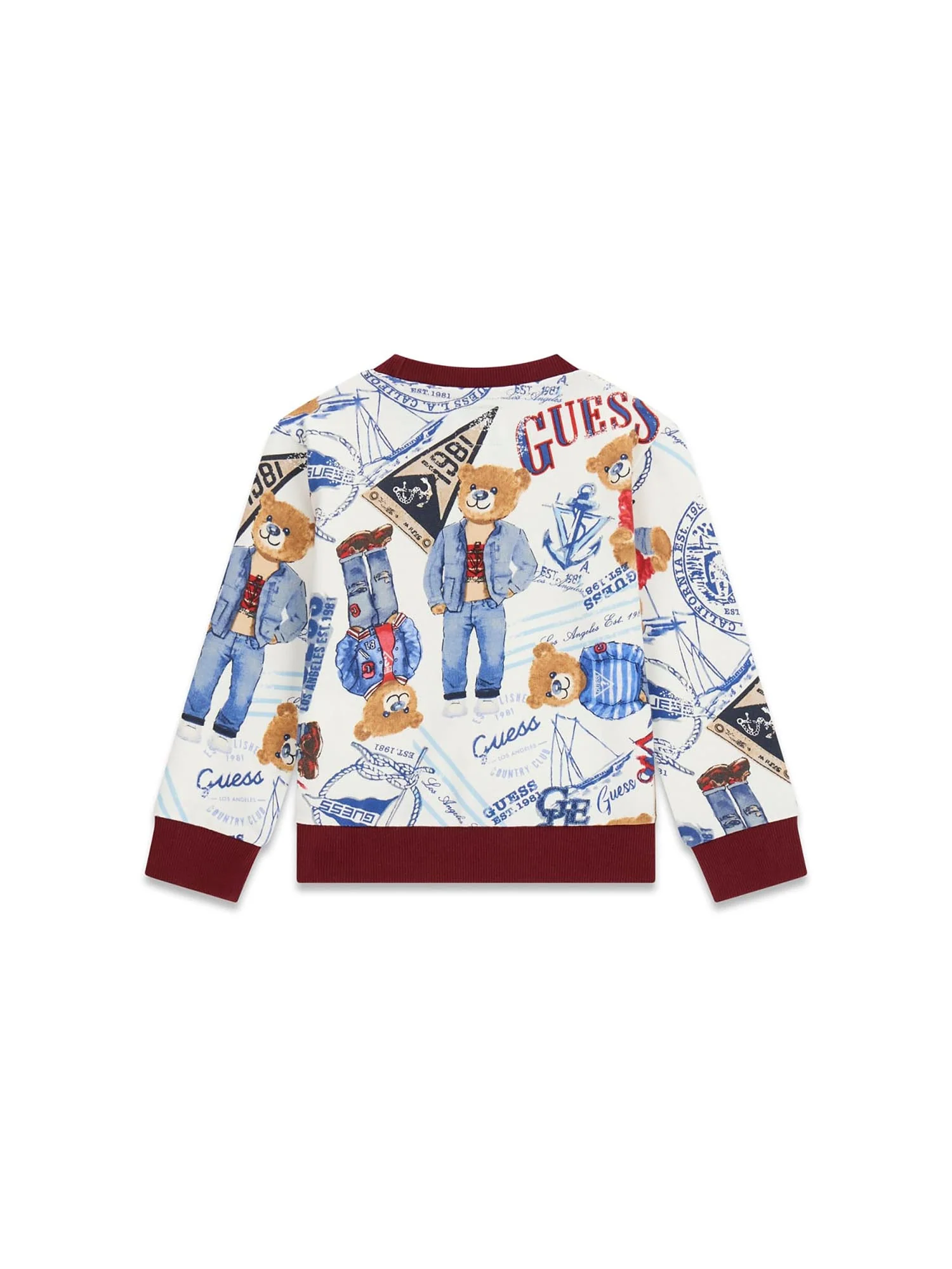 Felpa Guess Bambino stampa logo fantasia - Image 2