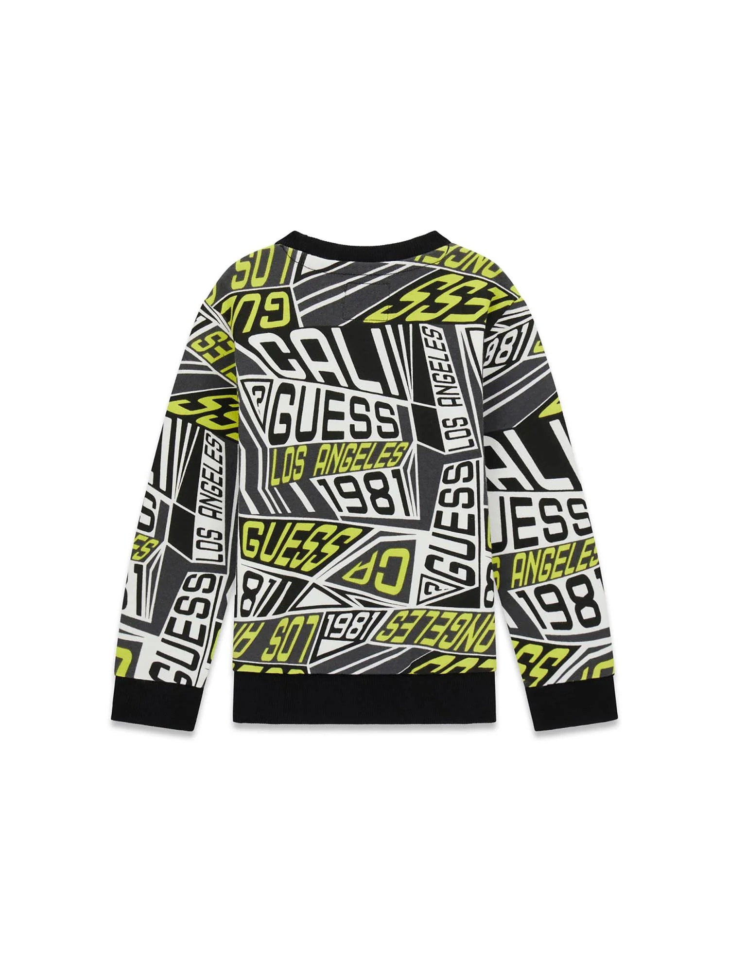 Felpa Guess Bambino stampa logo nero multi - Image 2