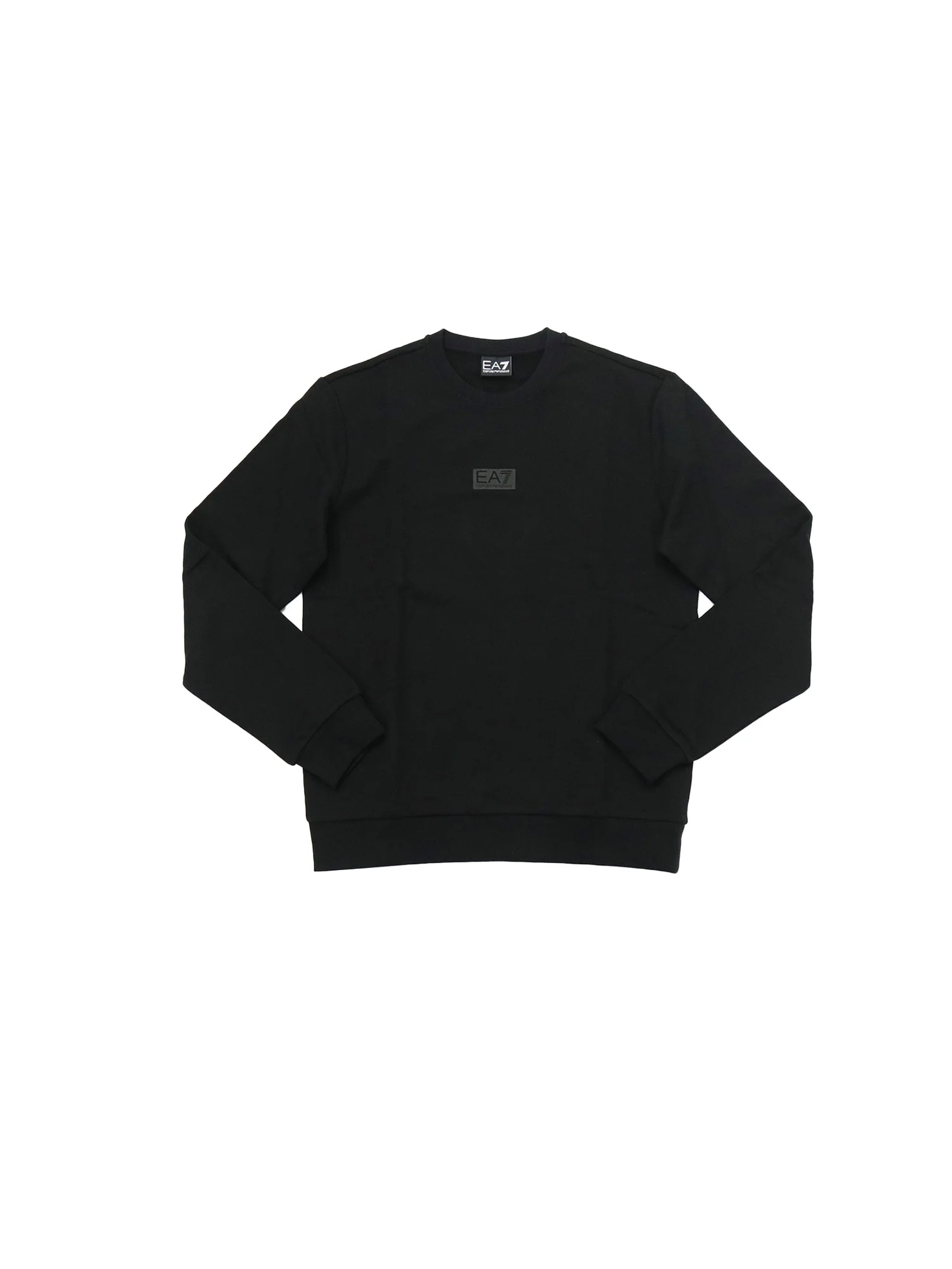 Felpa EA7 uomo manica lunga Train logo nero