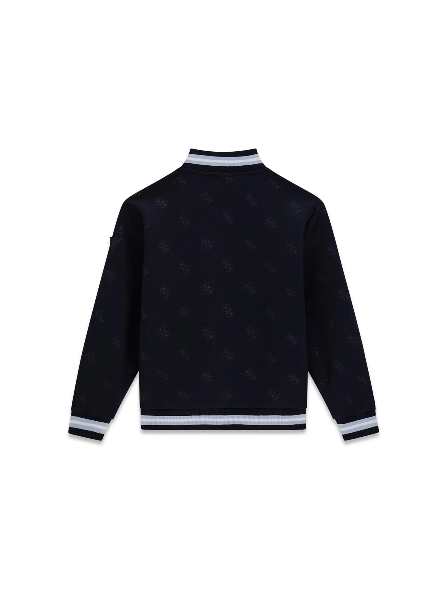 Felpa Guess Ragazzo zip allover logo blu - Image 2
