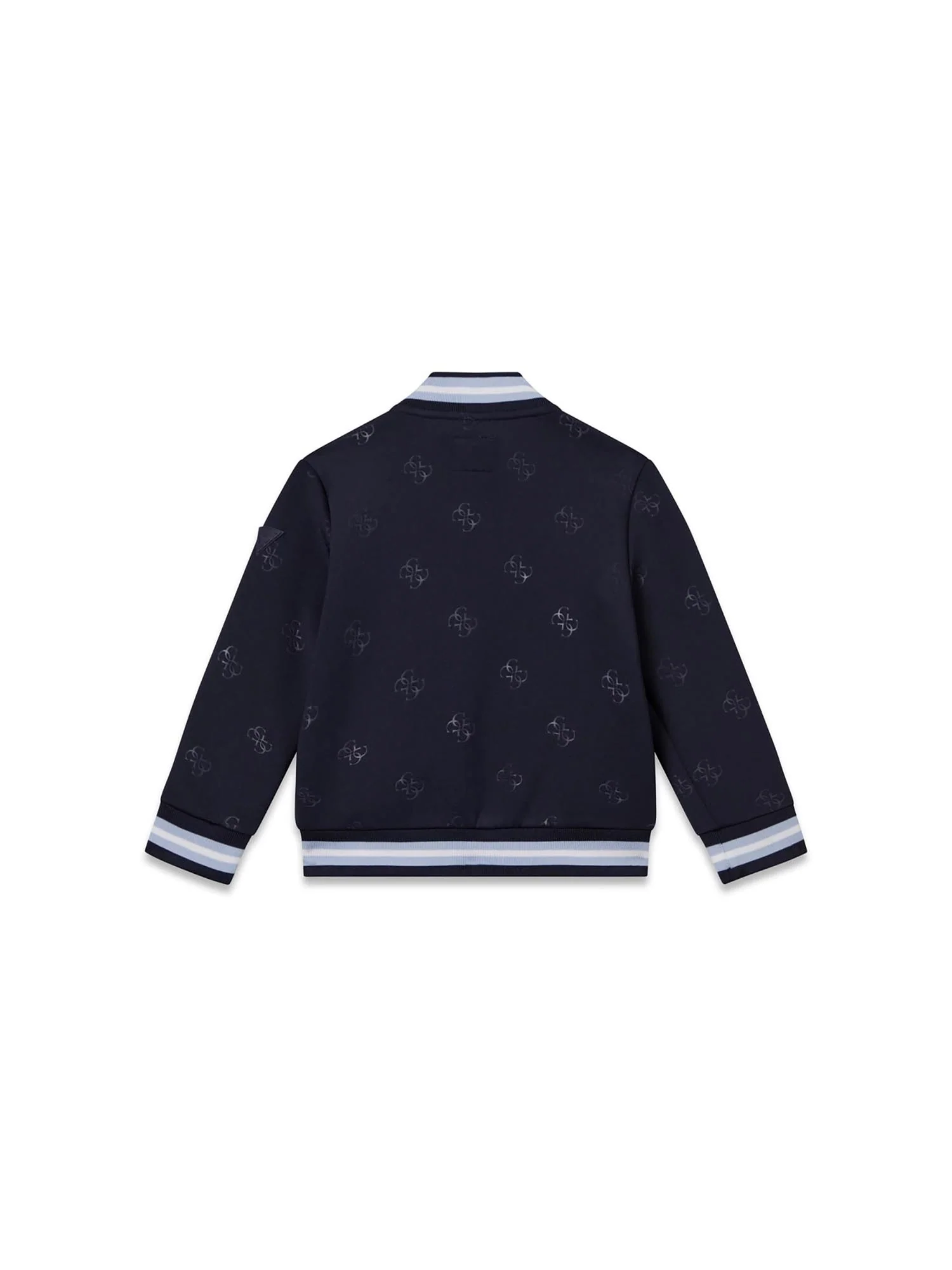 Felpa Guess Bambino zip allover logo blu - Image 2