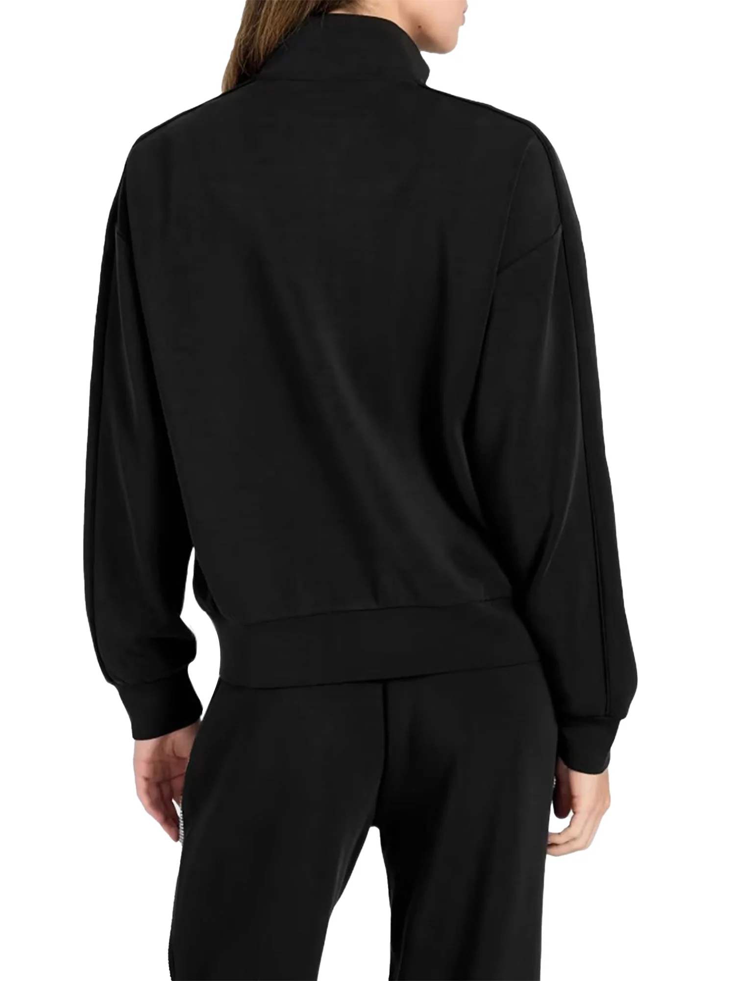 Felpa Guess Donna zip berthe nero - Image 2