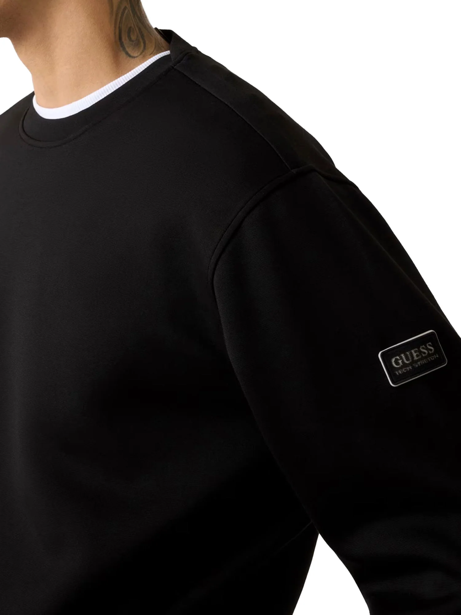 Felpa Guess uomo New T.Stretch nero - Image 3
