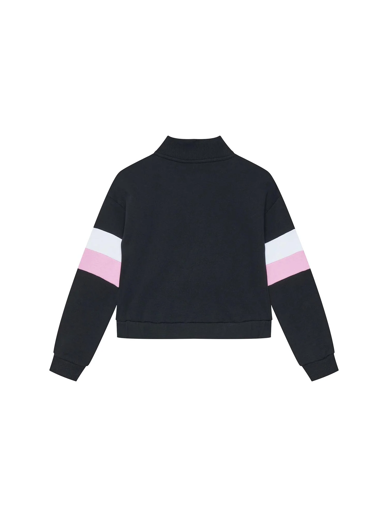 Felpa Guess Bambina zip ricamo mini logo nero - Image 2