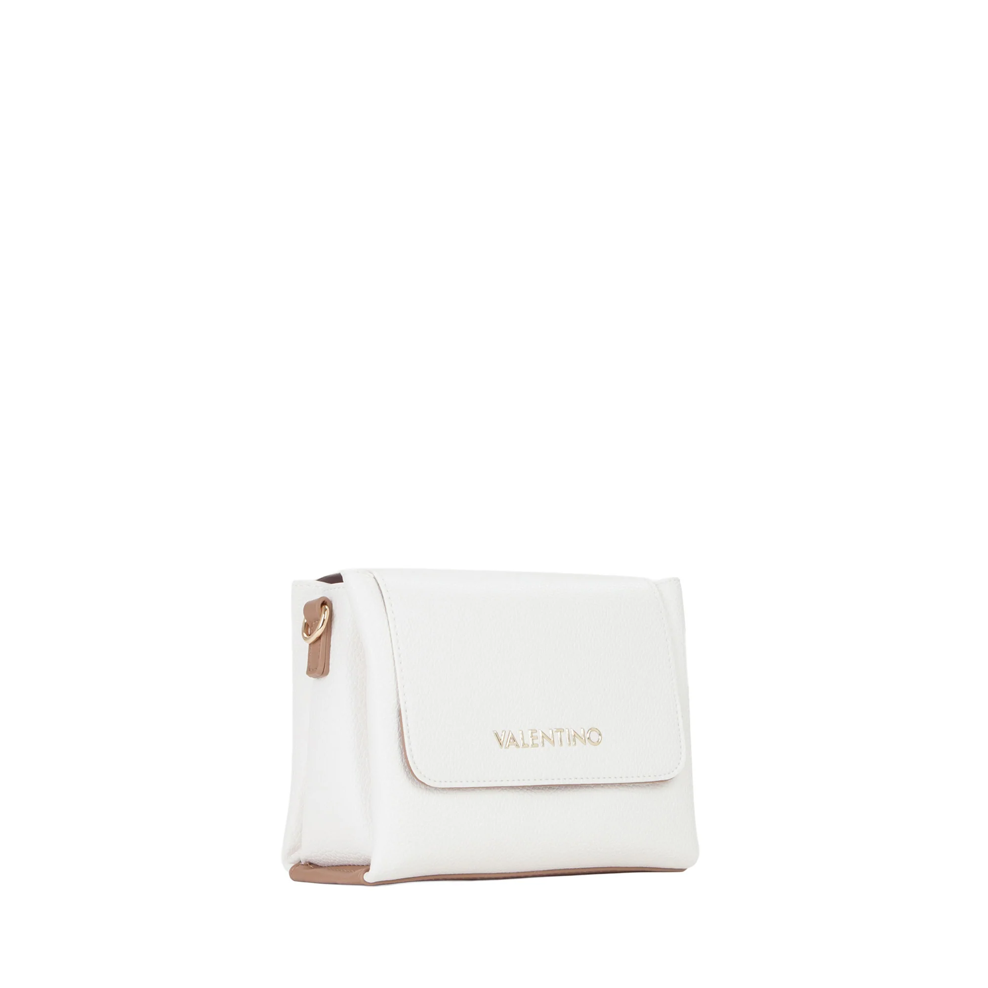 Borsa a spalla con pattina small Valentino donna alexia bianco cuoio - Image 3