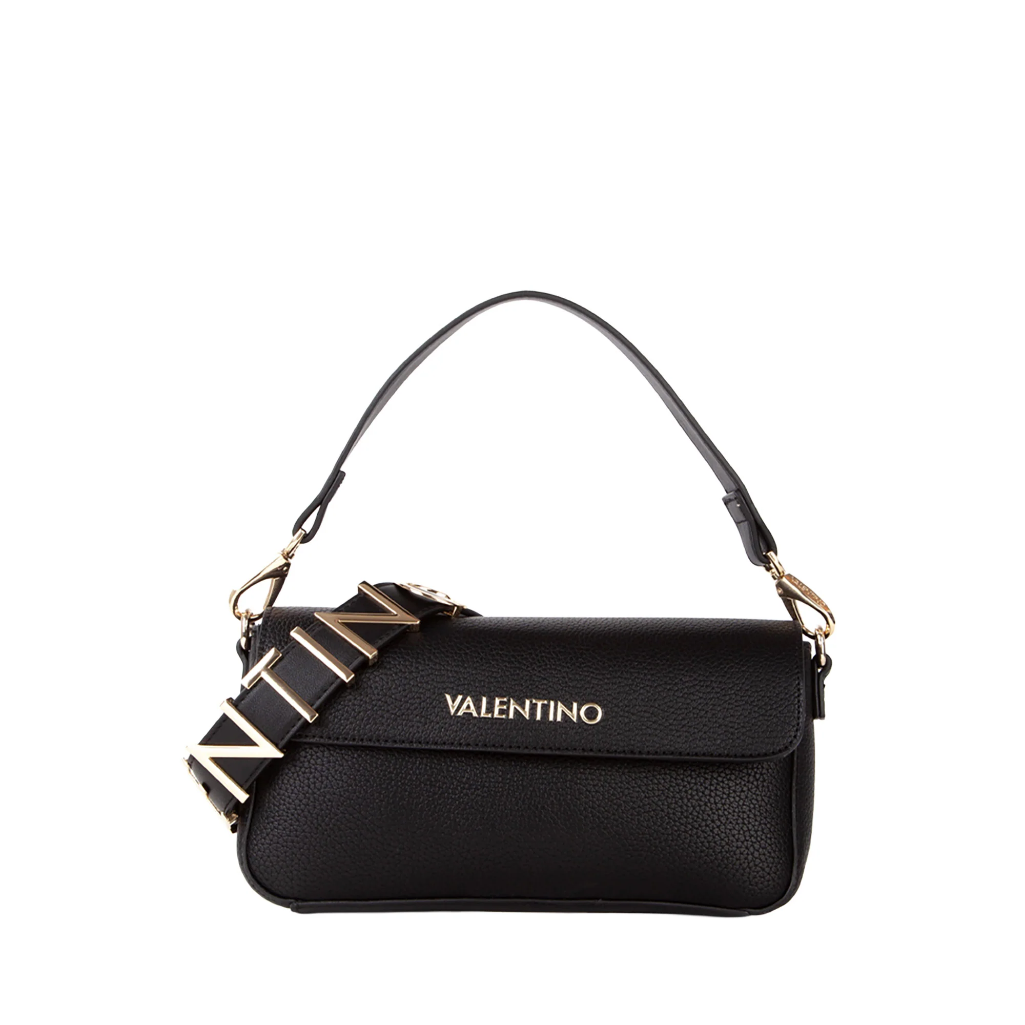 Borsa a spalla con pattina Valentino donna alexia nero