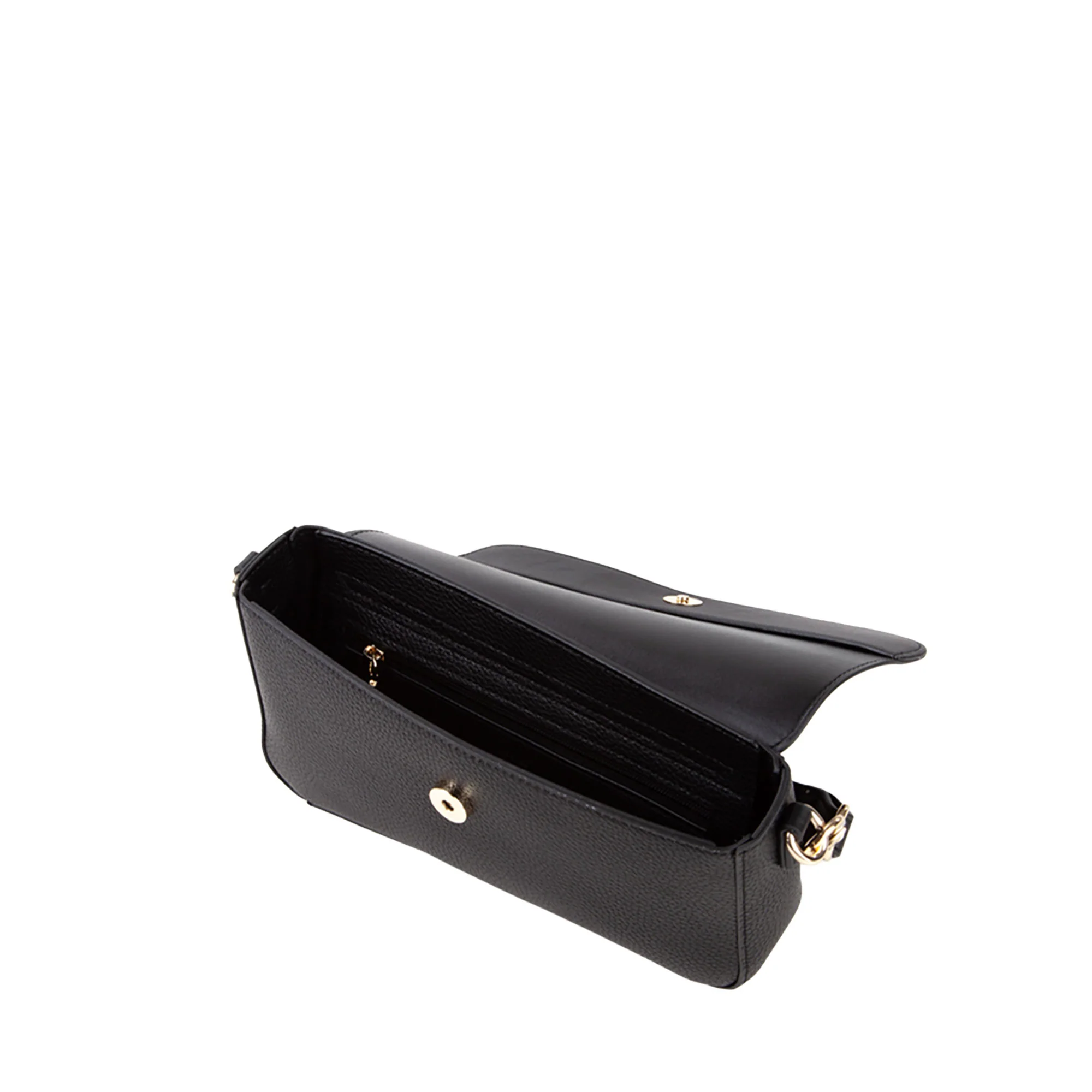 Borsa a spalla con pattina Valentino donna alexia nero - Image 4