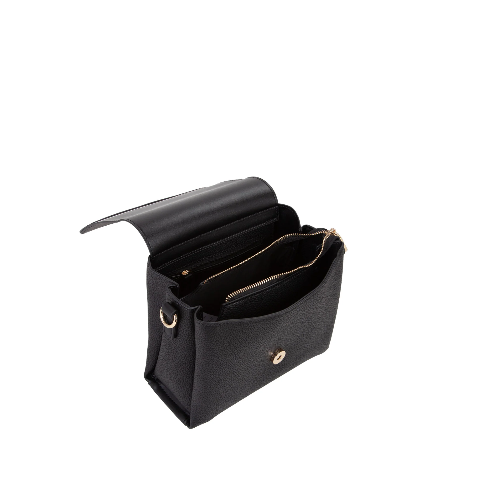 Borsa a spalla con pattina small Valentino donna alexia nero - Image 5