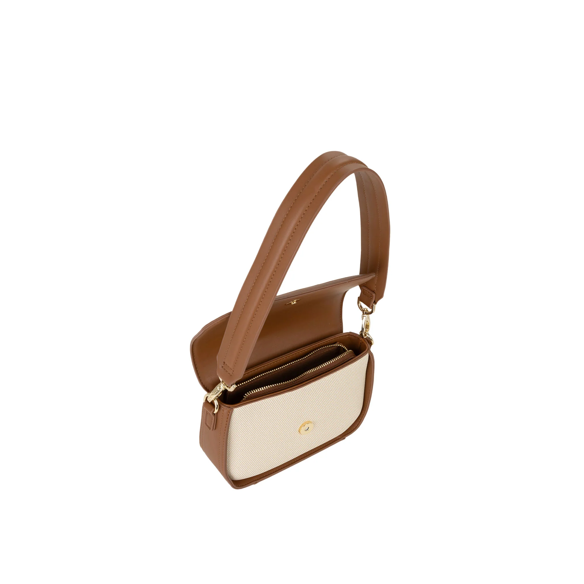 Borsa a spalla con pattina Valentino donna atena re naturale/cuoio - Image 4