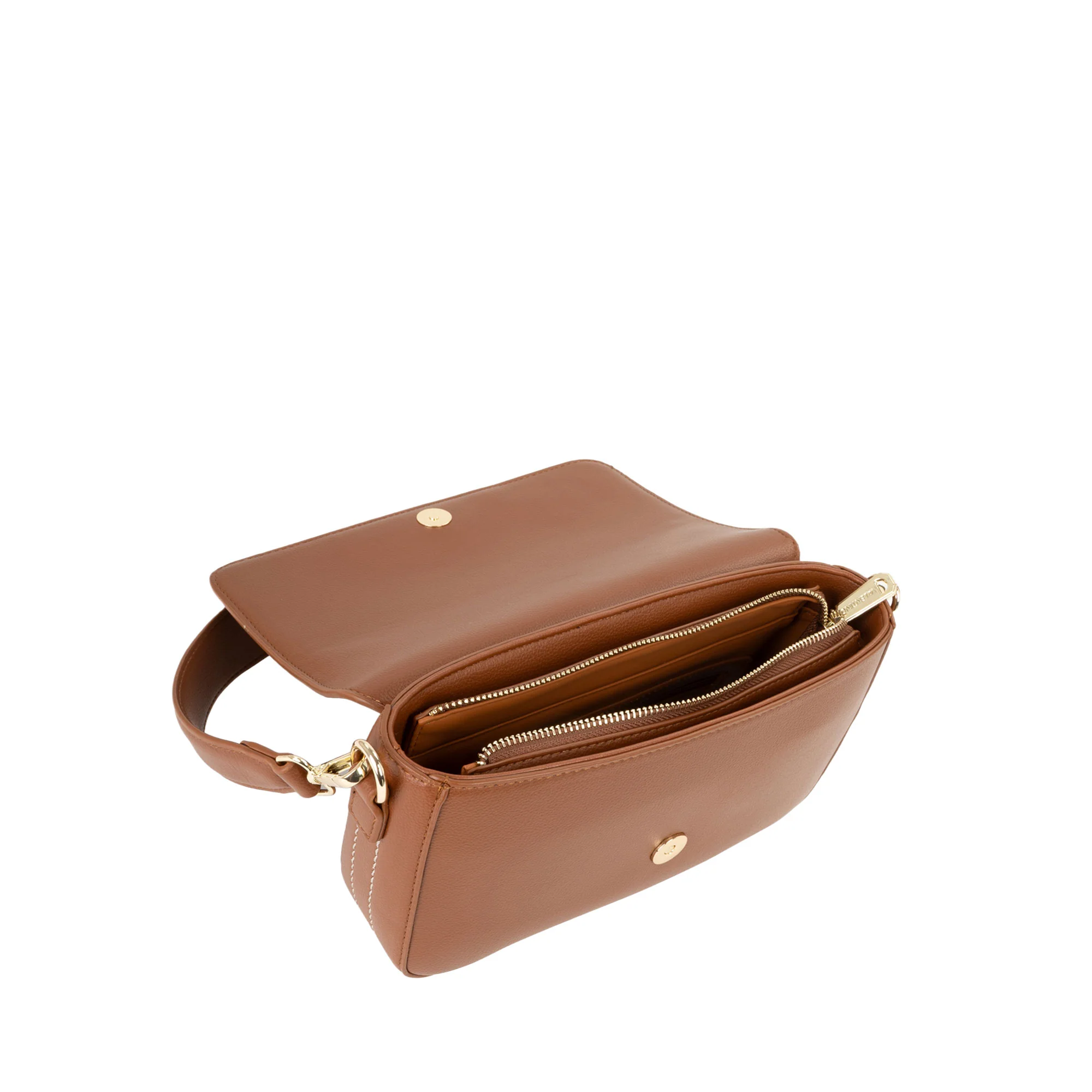 Borsa a spalla con pattina Valentino donna aury re cuoio - Image 5