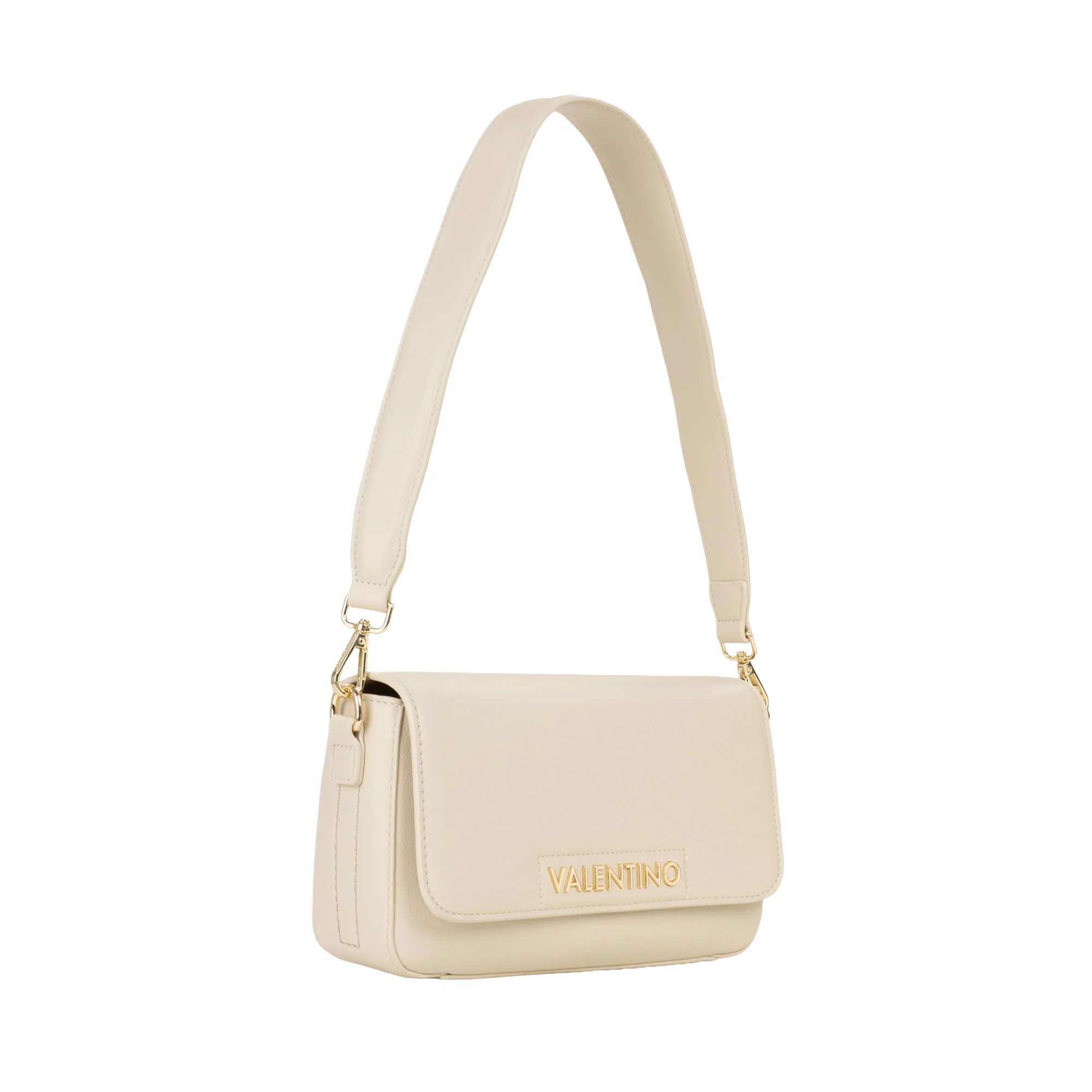 Borsa a spalla con pattina Valentino donna aury re ecrù - Image 3