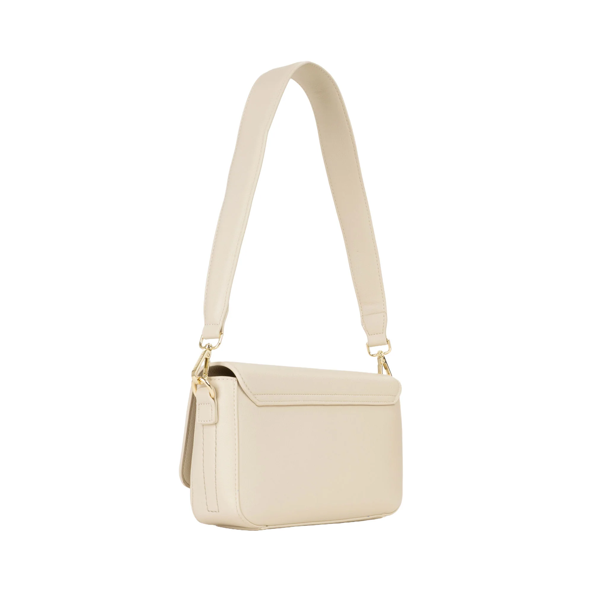 Borsa a spalla con pattina Valentino donna aury re ecrù - Image 4