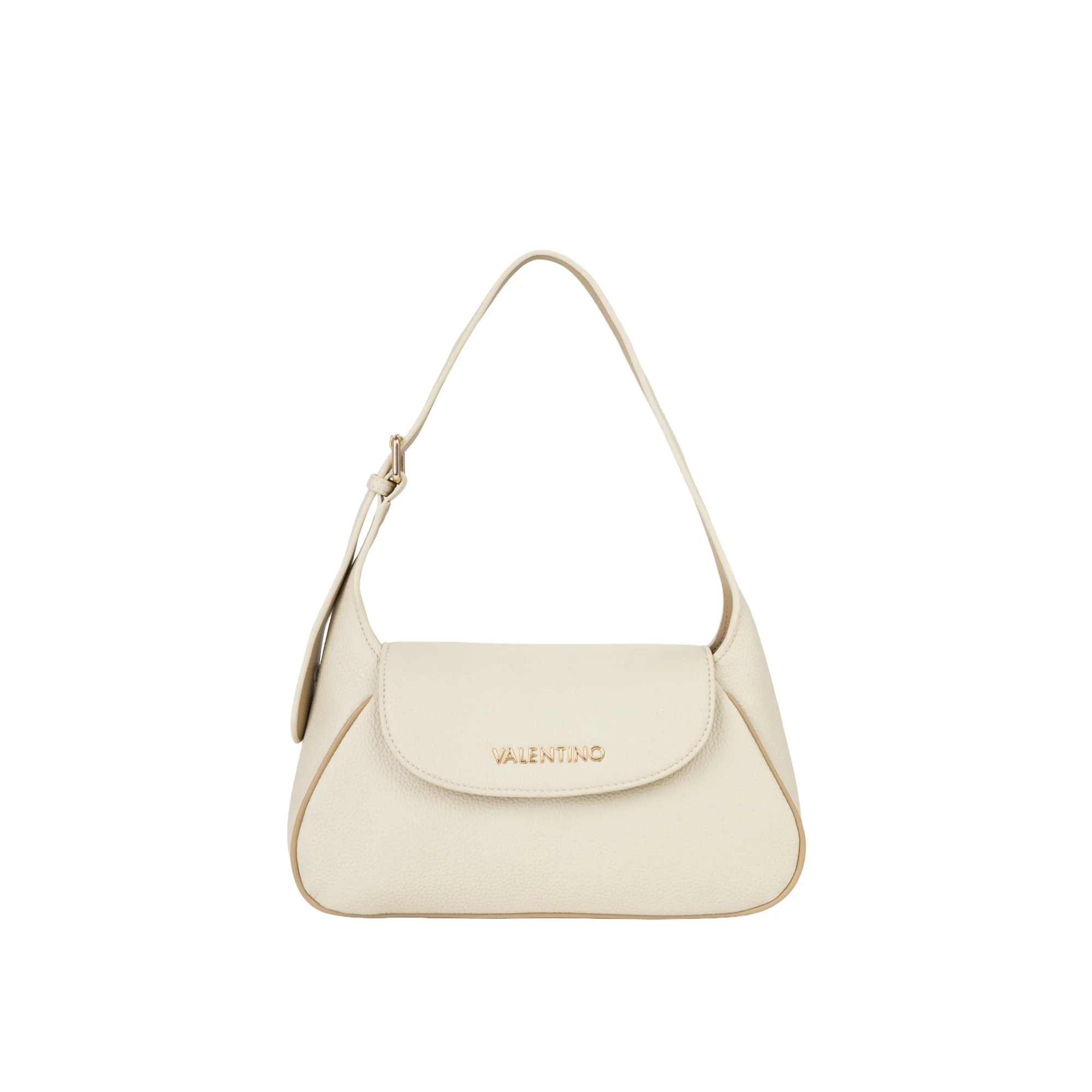 Borsa a spalla flap bag Valentino donna Daphne Re ecrù