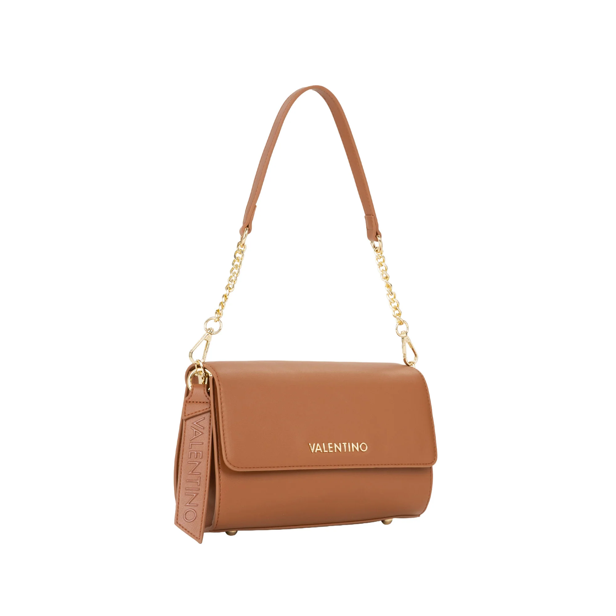Borsa a spalla Valentino donna con pattina Hira cuoio - Image 2
