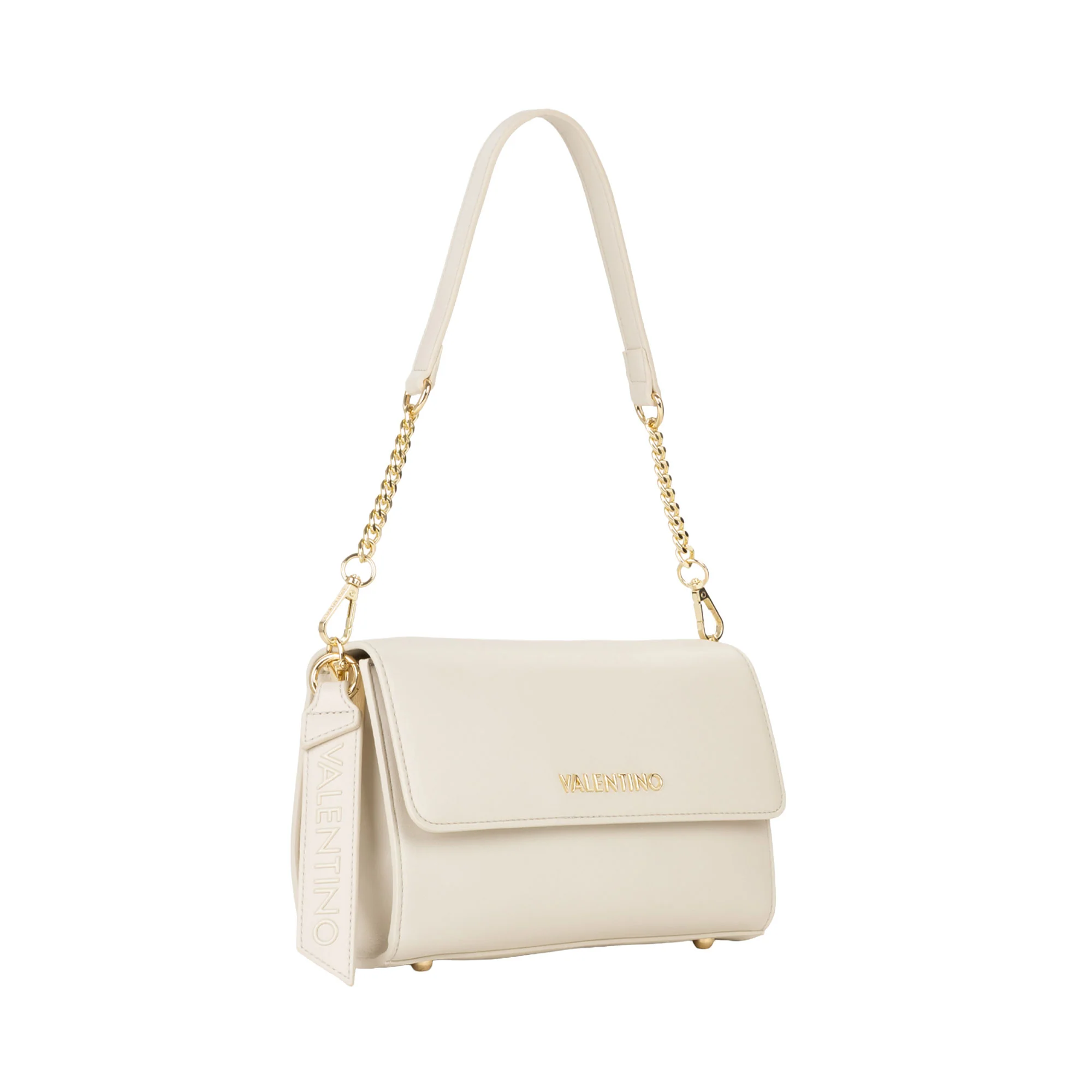 Borsa a spalla Valentino donna con pattina Hira ecrù - Image 2