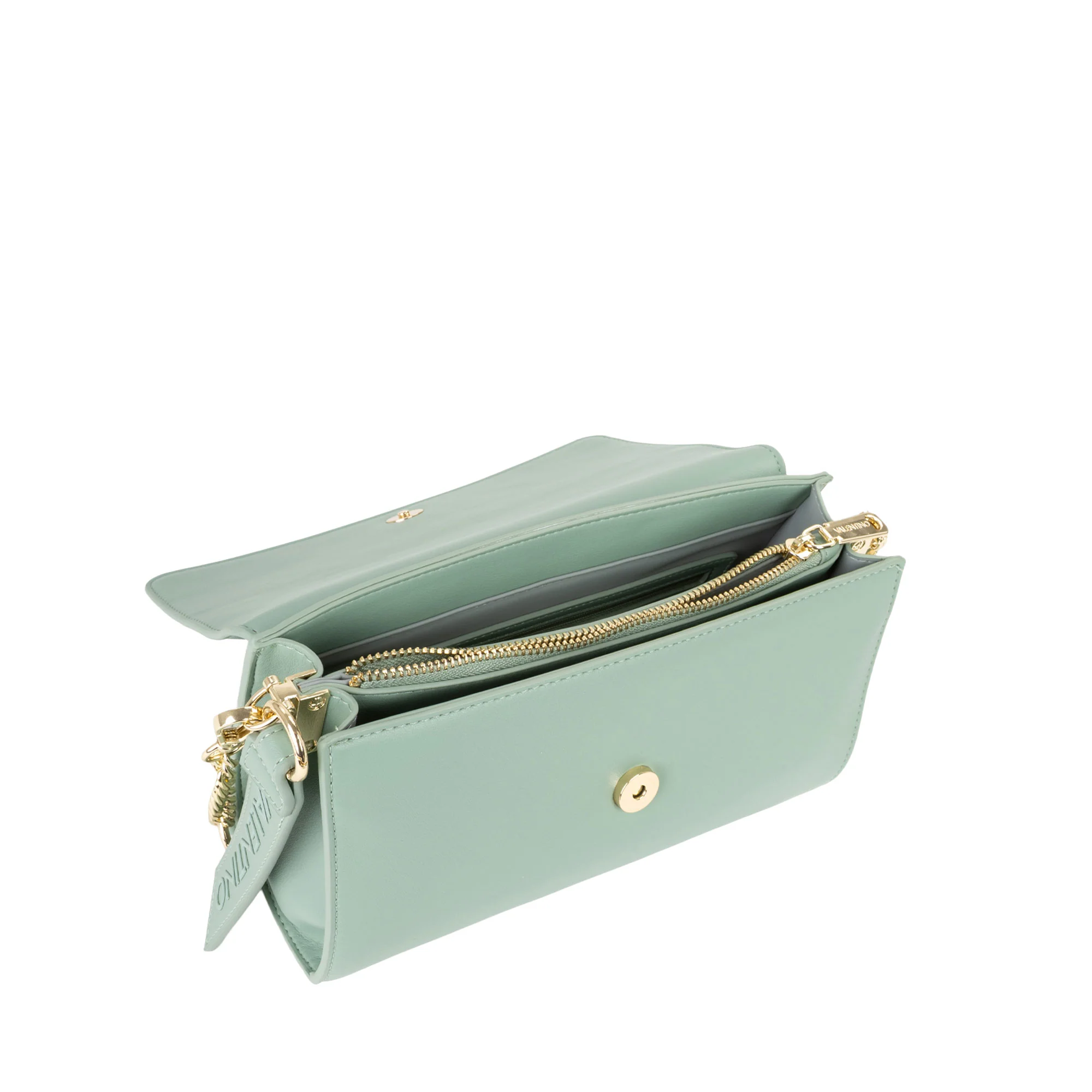 Borsa a spalla Valentino donna con pattina Hira laguna - Image 4