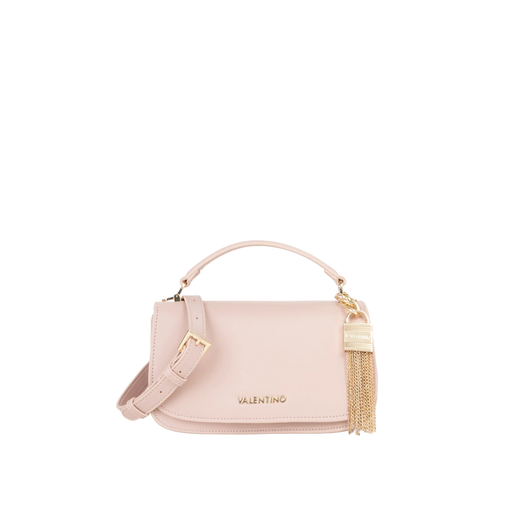 Borsa a spalla flap bag Valentino donna Iride cipria