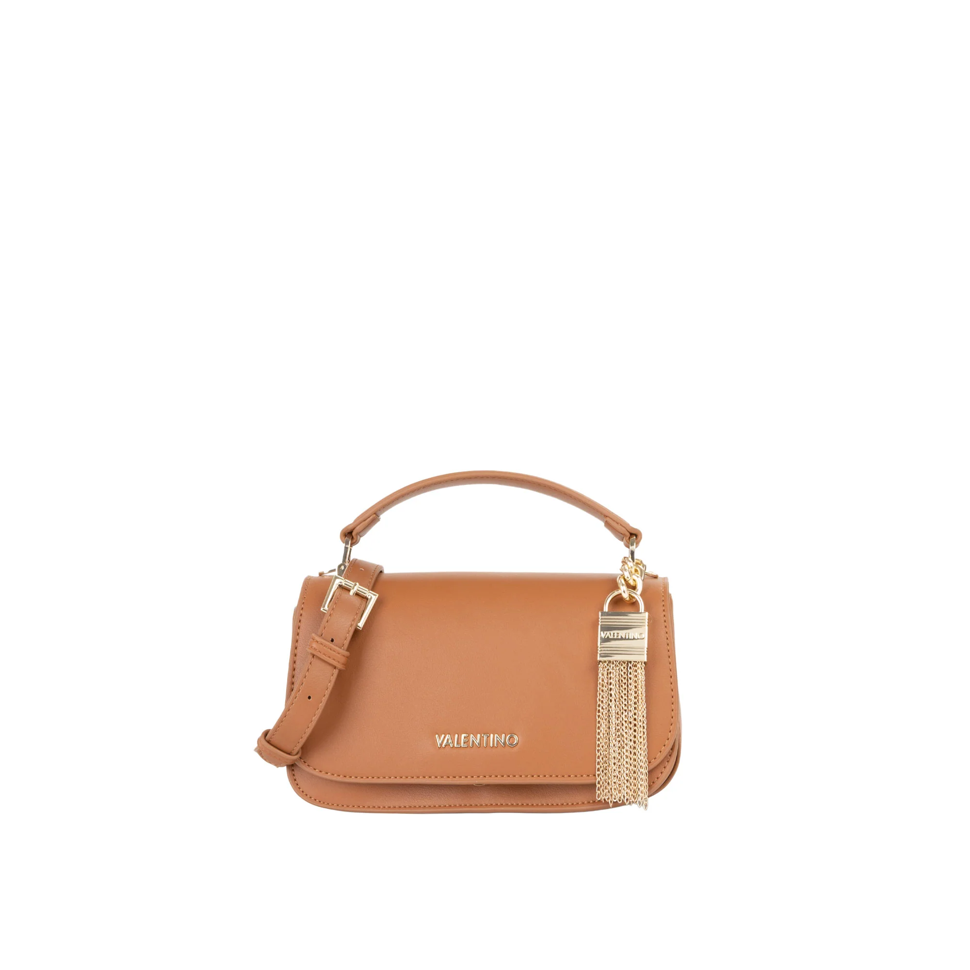 Borsa a spalla flap bag Valentino donna Iride cuoio