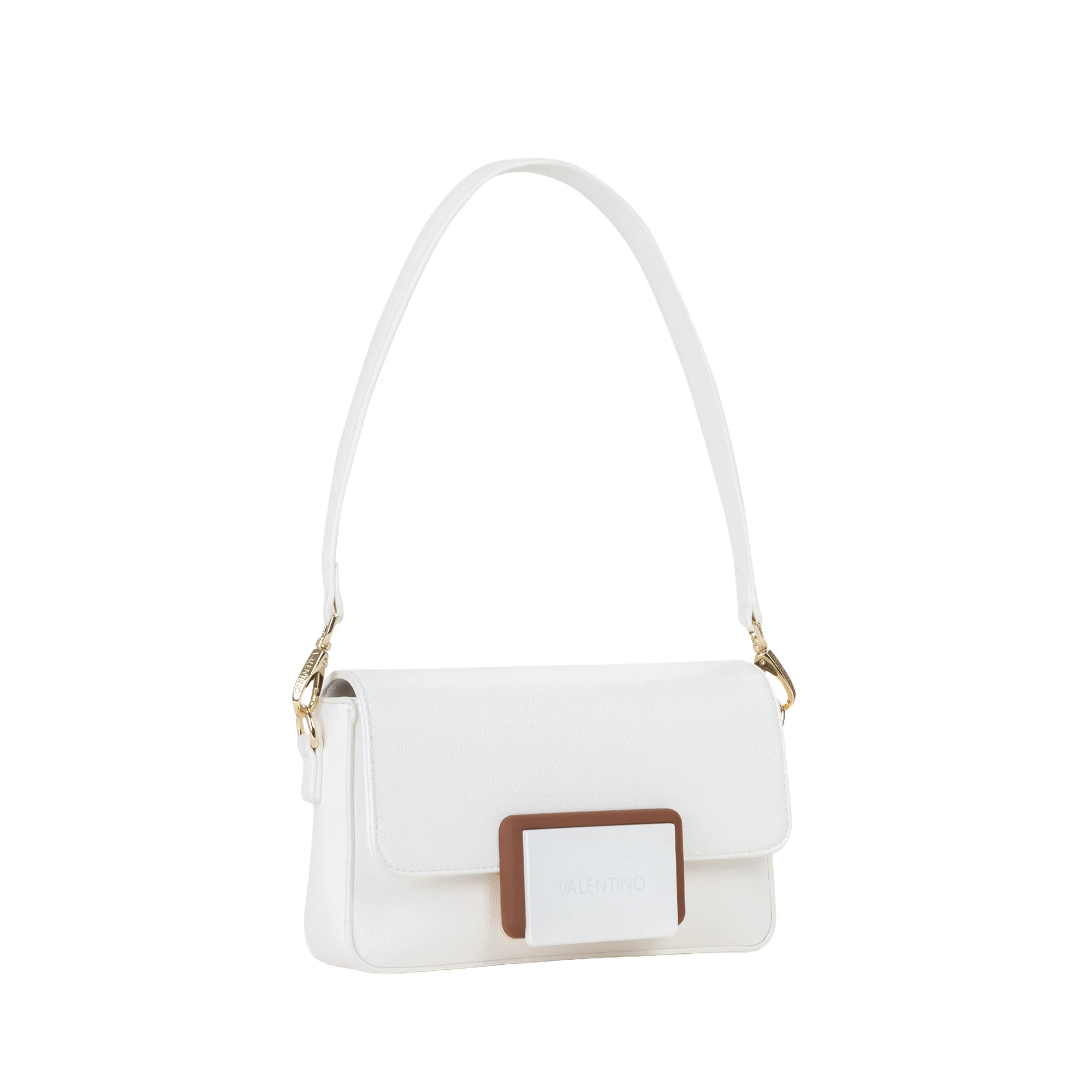 Borsa a spalla con pattina Valentino donna thetis bianco - Image 2