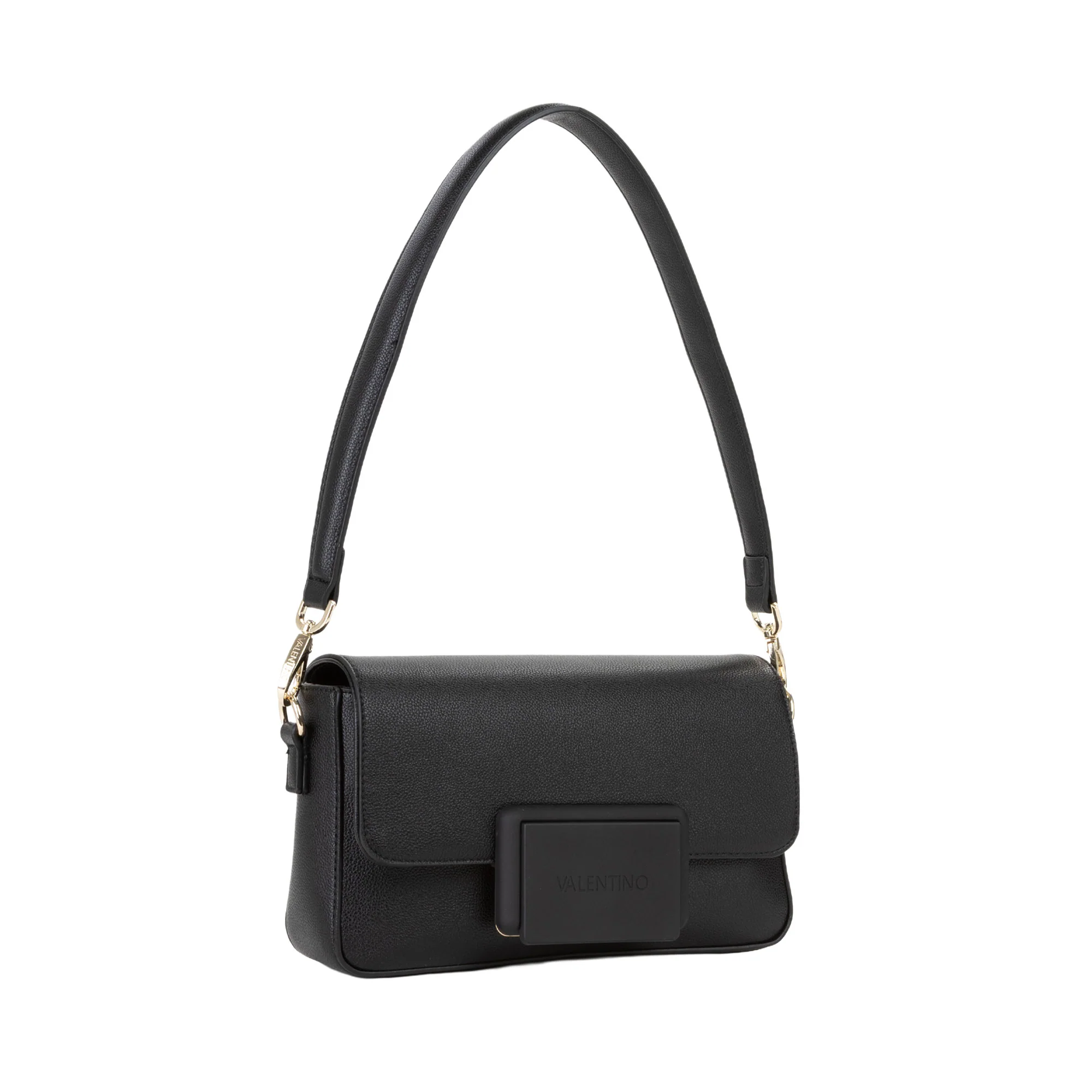 Borsa a spalla con pattina Valentino donna thetis nero - Image 3