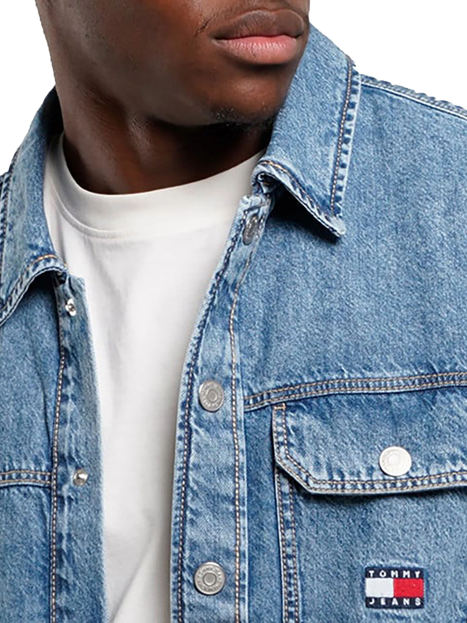 Giacca in denim con tasche - Image 3