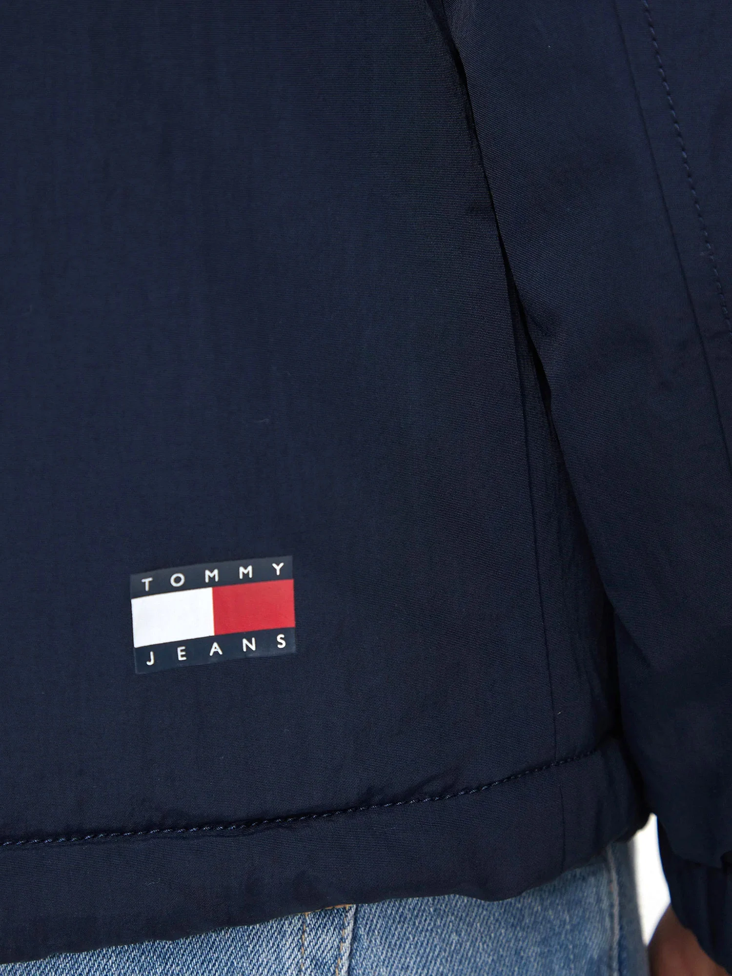 Giacca leggera con zip e cappuccio Chicago blu - Image 5