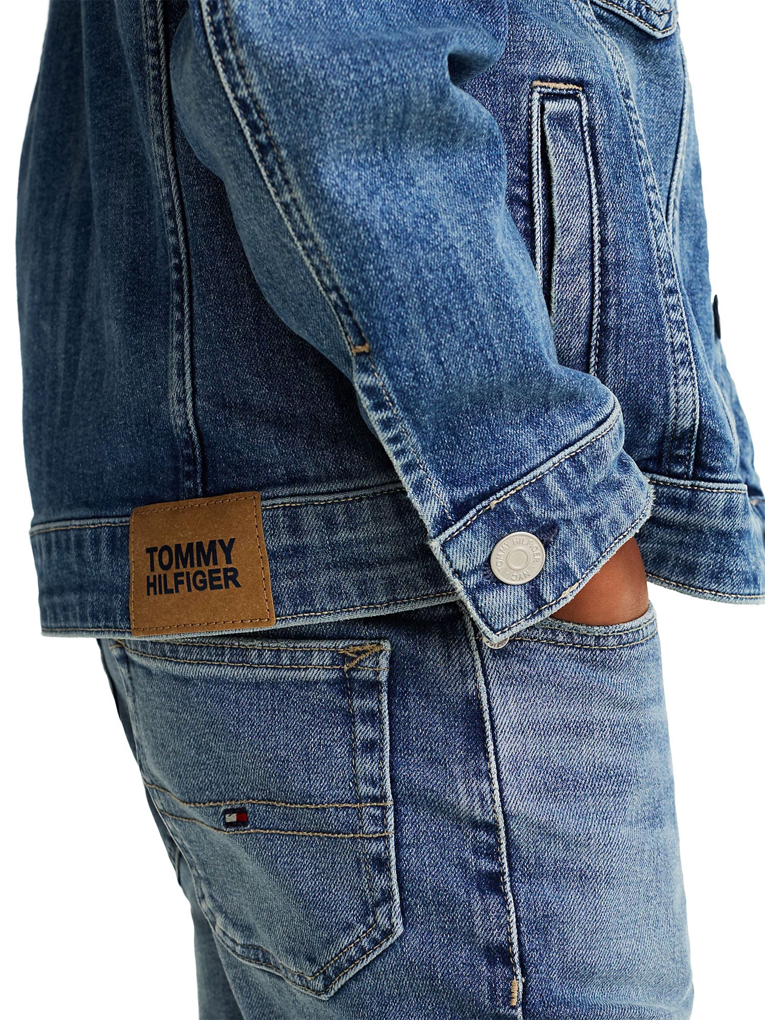 Giacca trucker oversize denim medio - Image 5