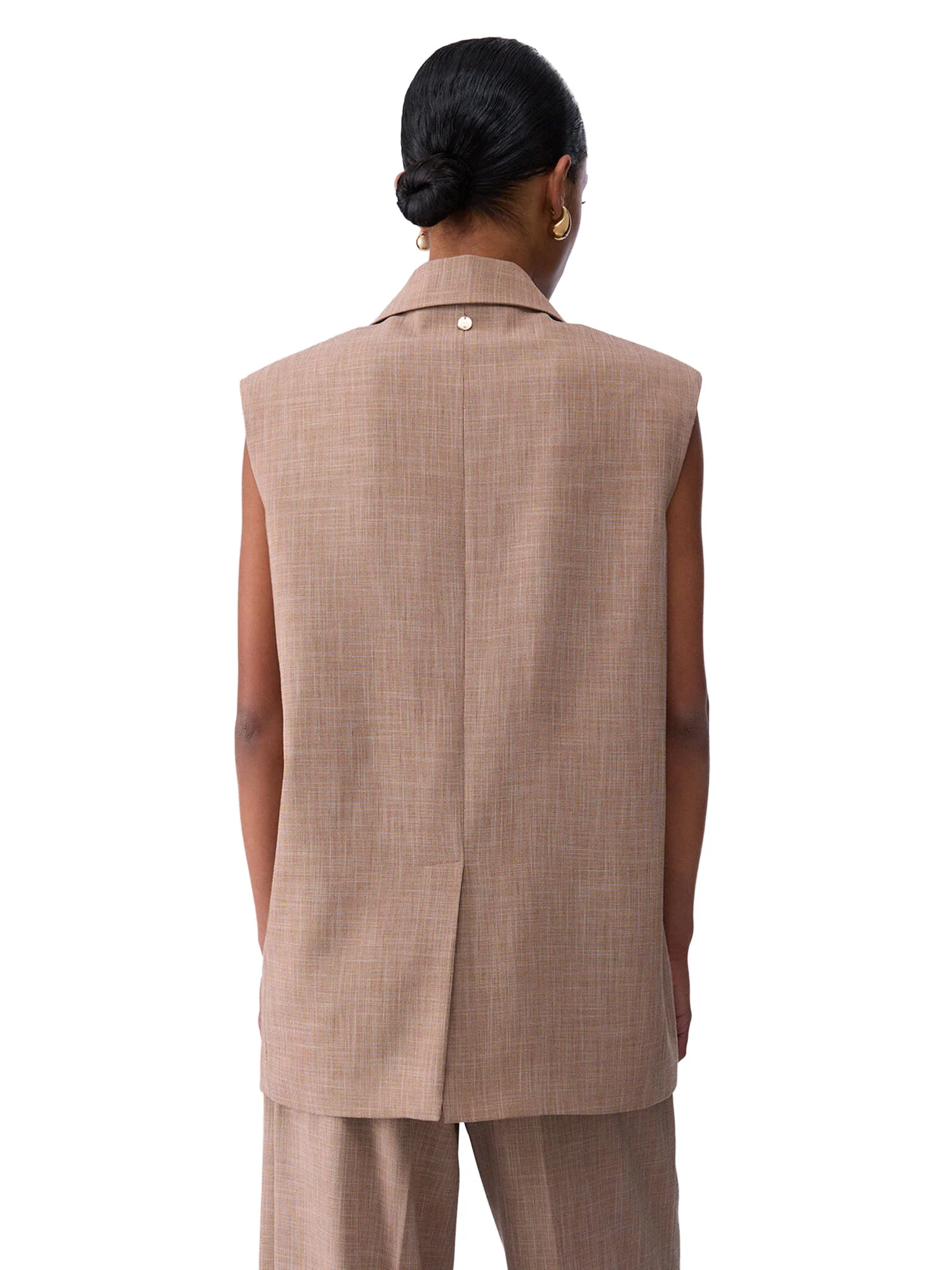 Gilet Liu Jo Donna in poly con foulard Biscotto - Image 2