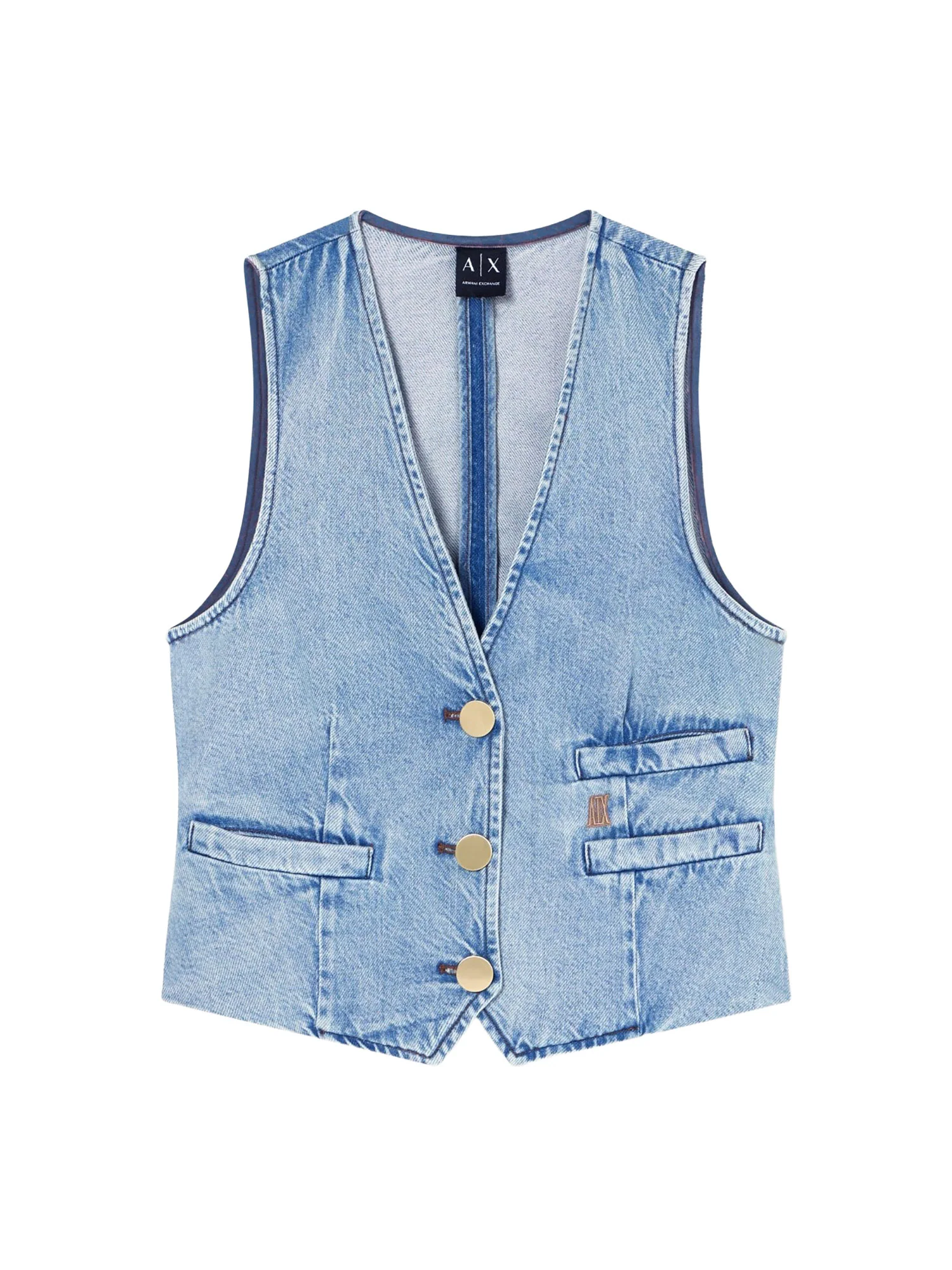 Gilet Armani Exchange Donna 3 bt. jeans 
 Denim chiaro