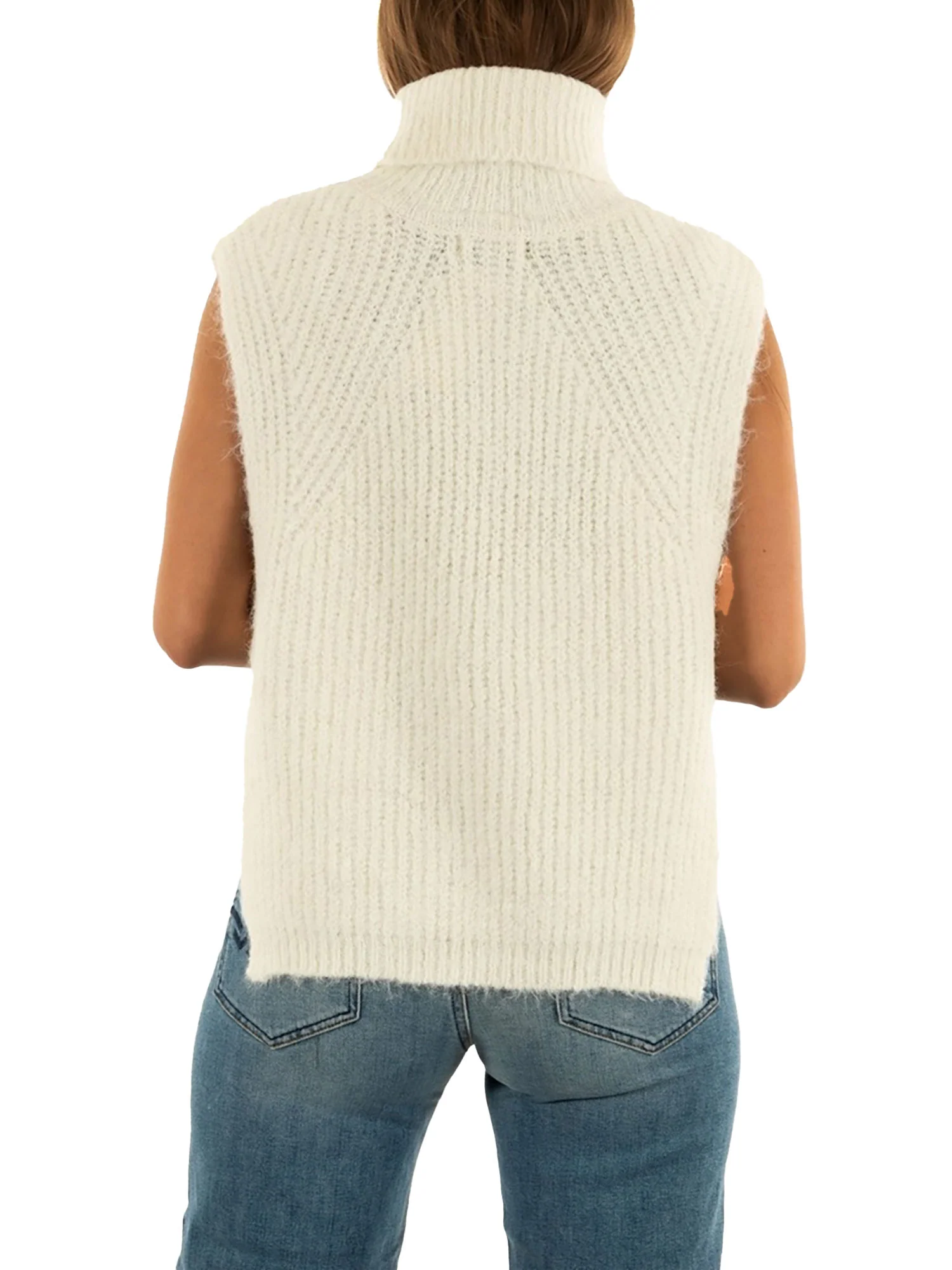 Gilet Molly Bracken donna misto lana panna - Image 4