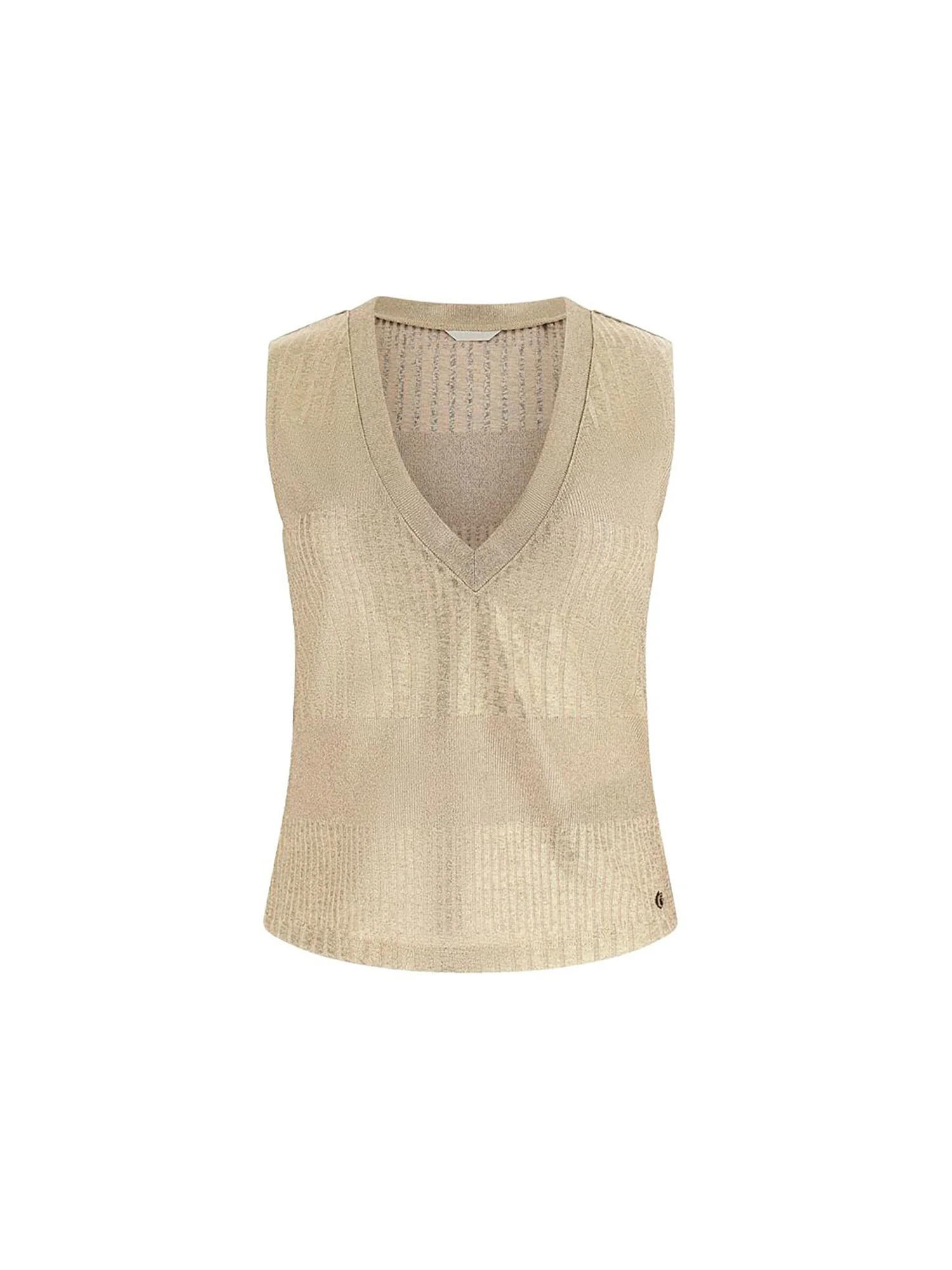 Gilet Guess Donna marilena taupe gold - Image 4