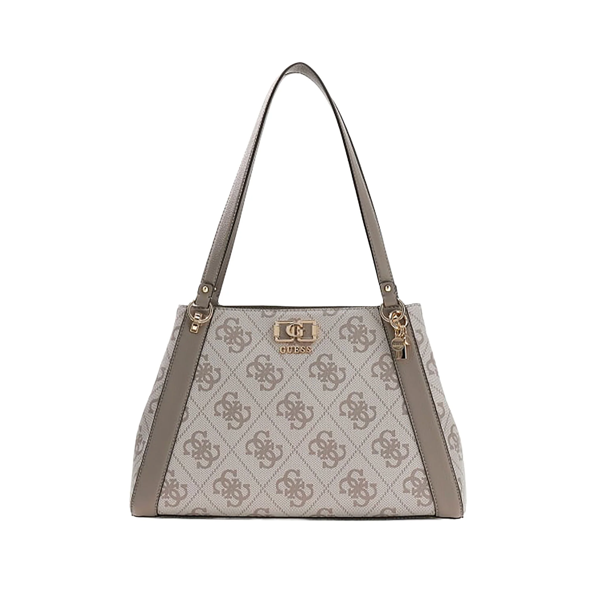 Borsa shopper Guess donna Girlfriend Carryall Karnilla logo taupe