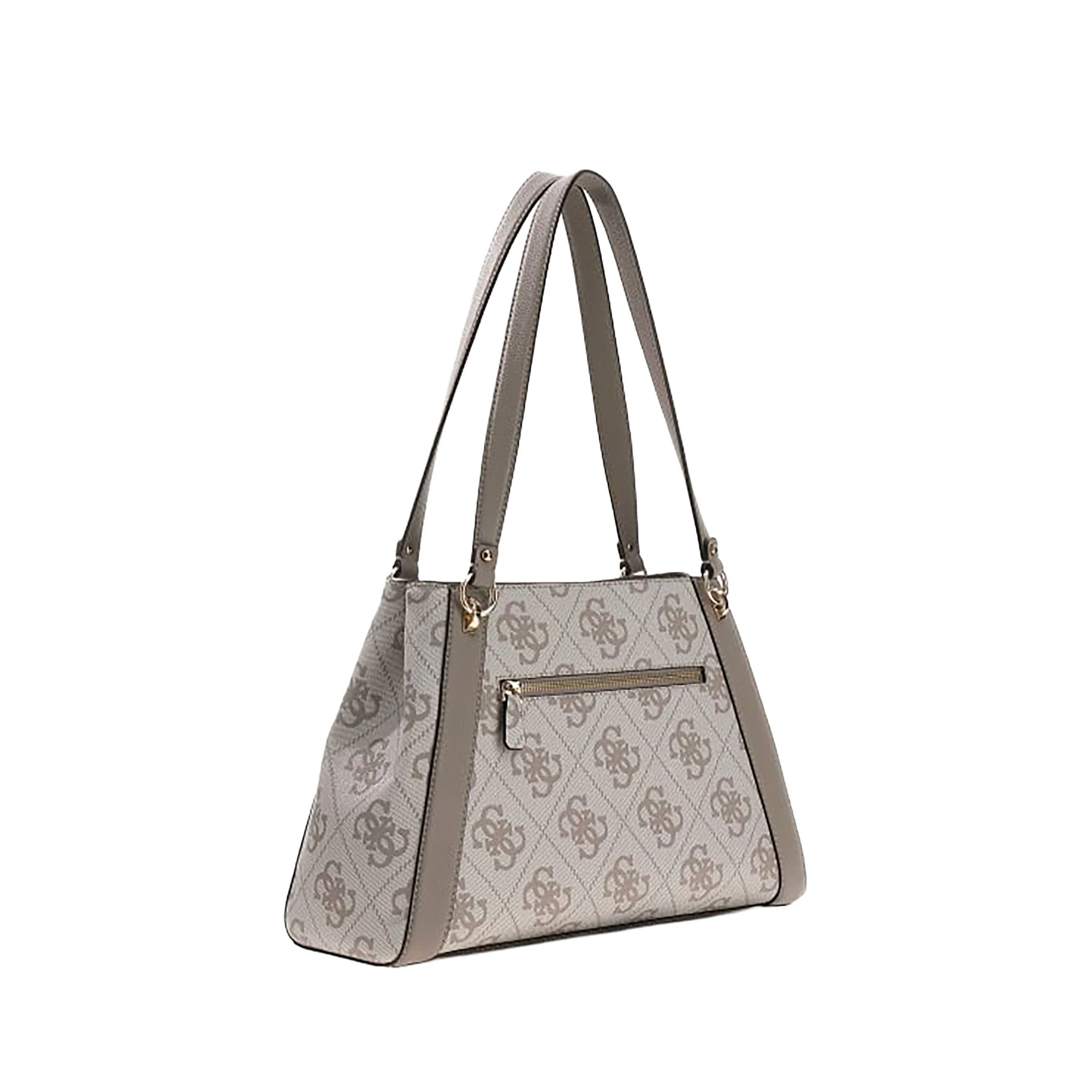 Borsa shopper Guess donna Girlfriend Carryall Karnilla logo taupe - Image 2