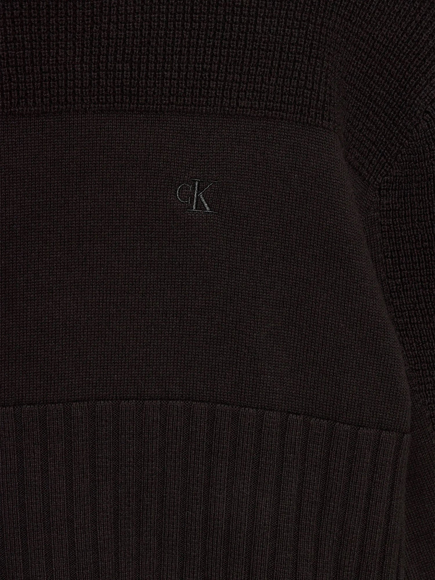 Girocollo kids 3 texture monogram nero - Image 3