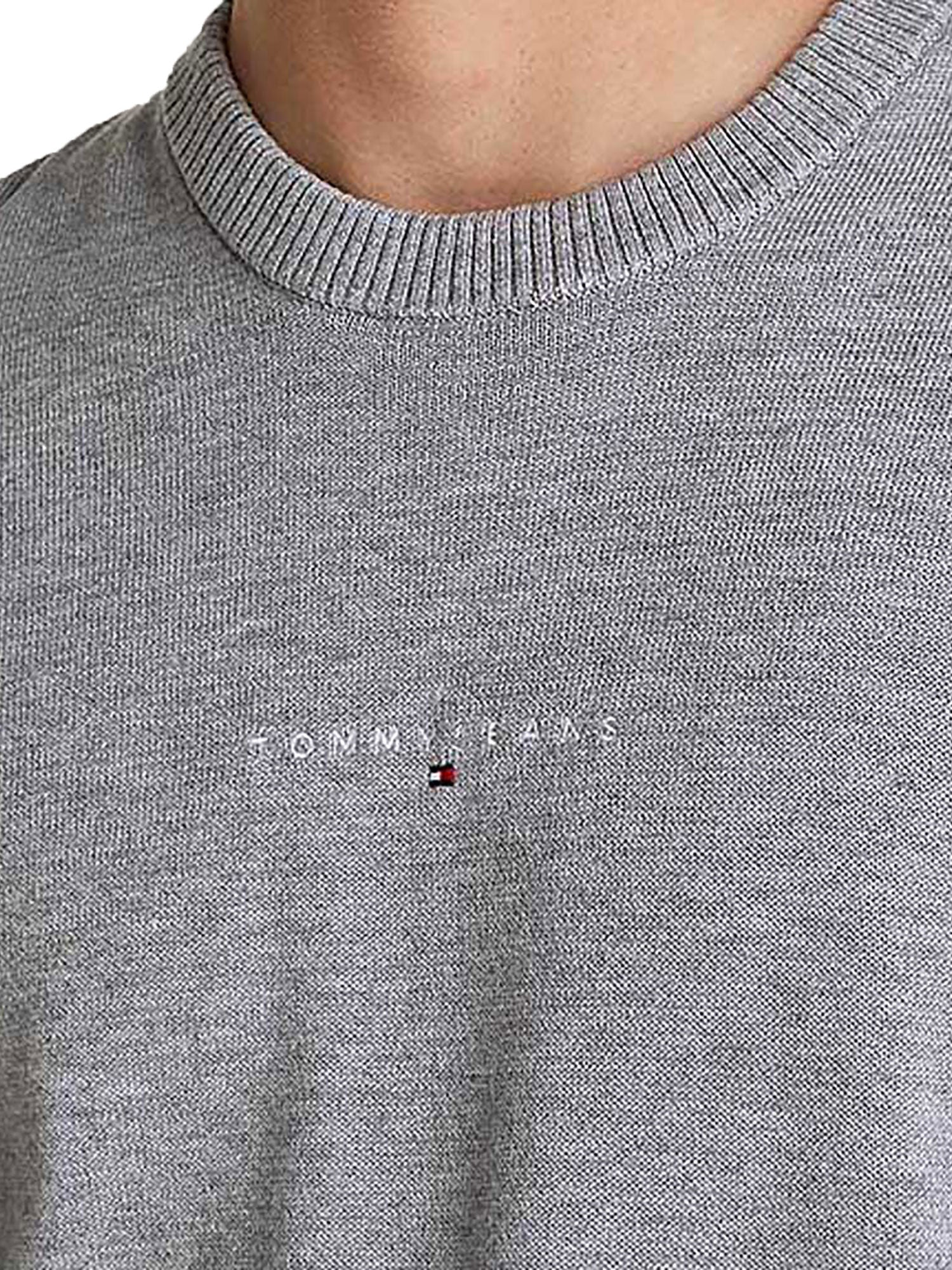 Girocollo linear con logo sul petto grigio - Image 3