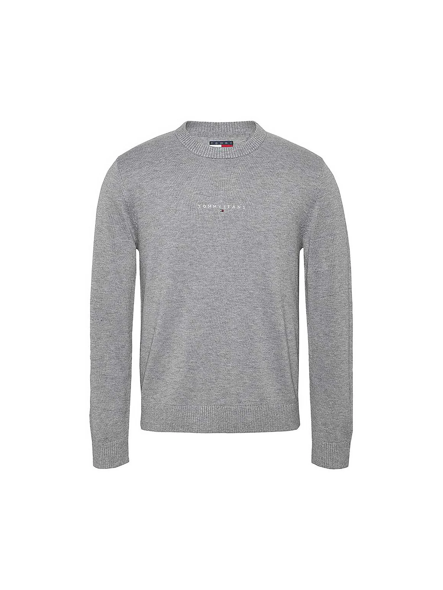Girocollo linear con logo sul petto grigio - Image 5