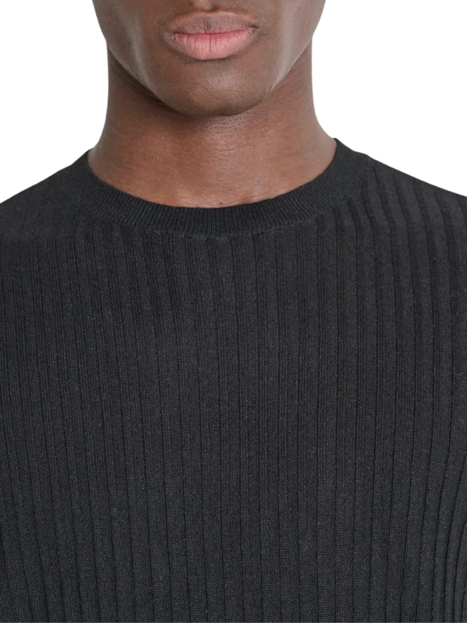Maglia a girocollo con maniche corte Antony Morato uomo modello linen blend nero - Image 3