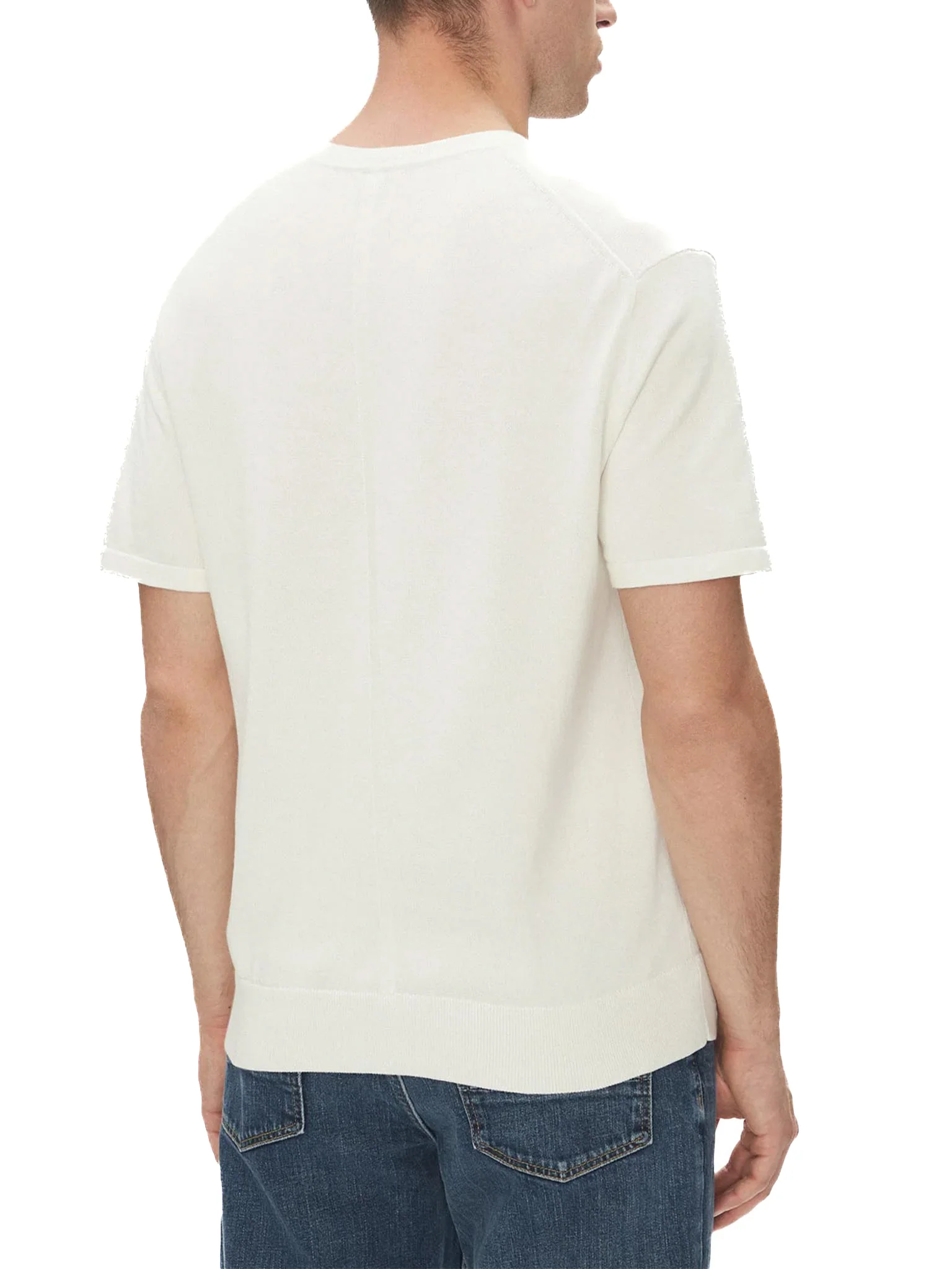 T-shirt Calvin Klein in maglia di cotone tofu - Image 2