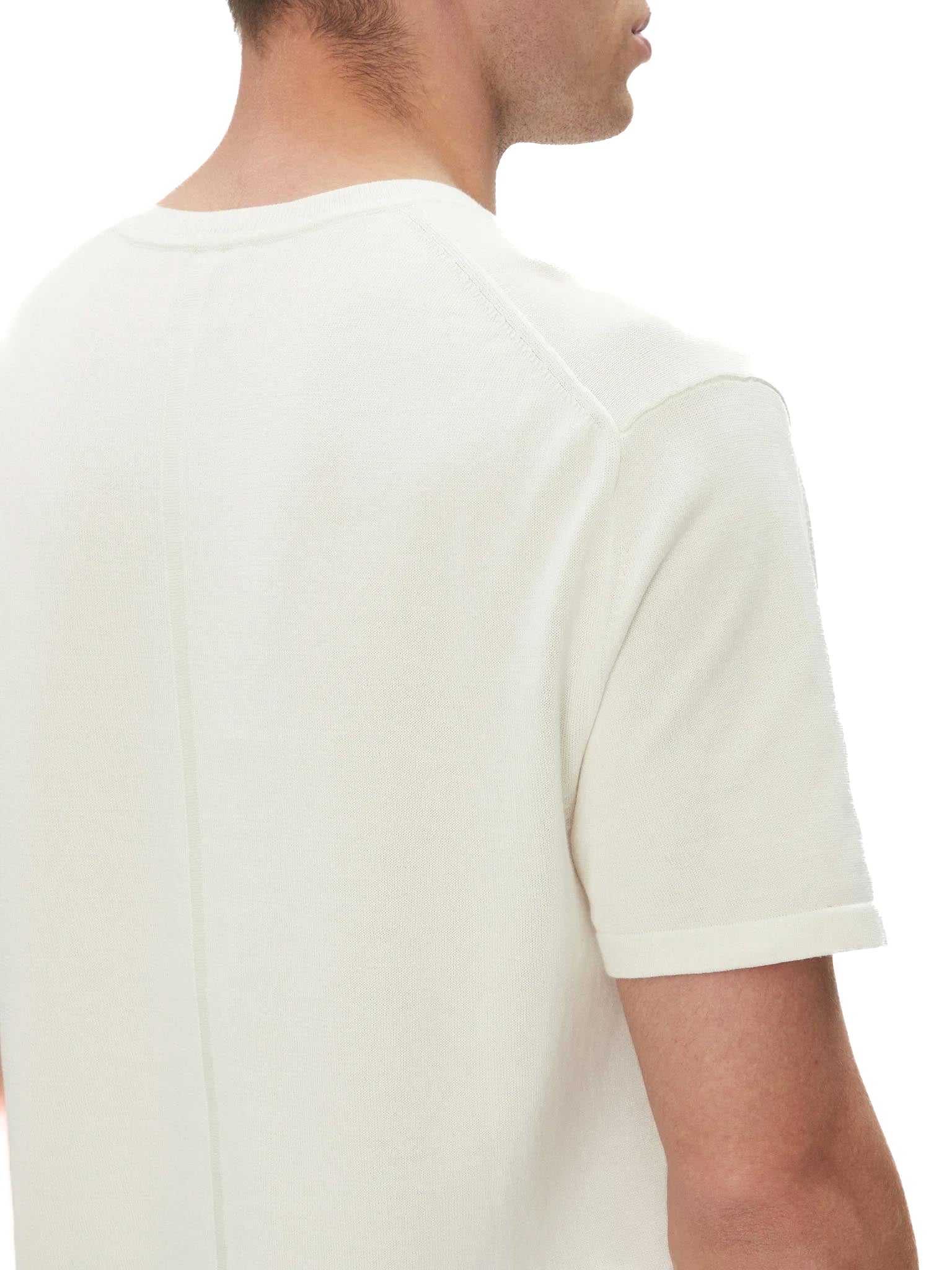 T-shirt Calvin Klein in maglia di cotone tofu - Image 4