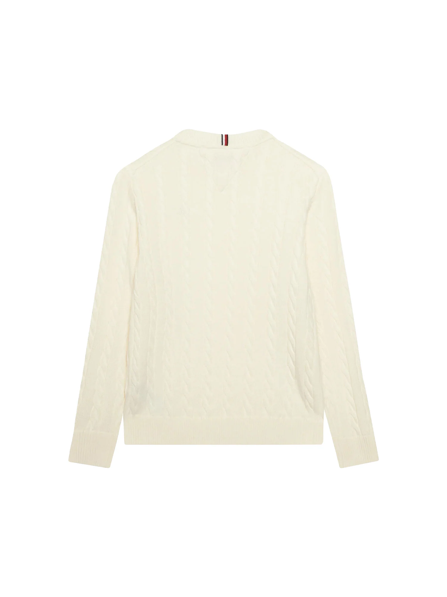 Girocollo Tommy Hilfigher Ragazzo cotton cable avorio - Image 2