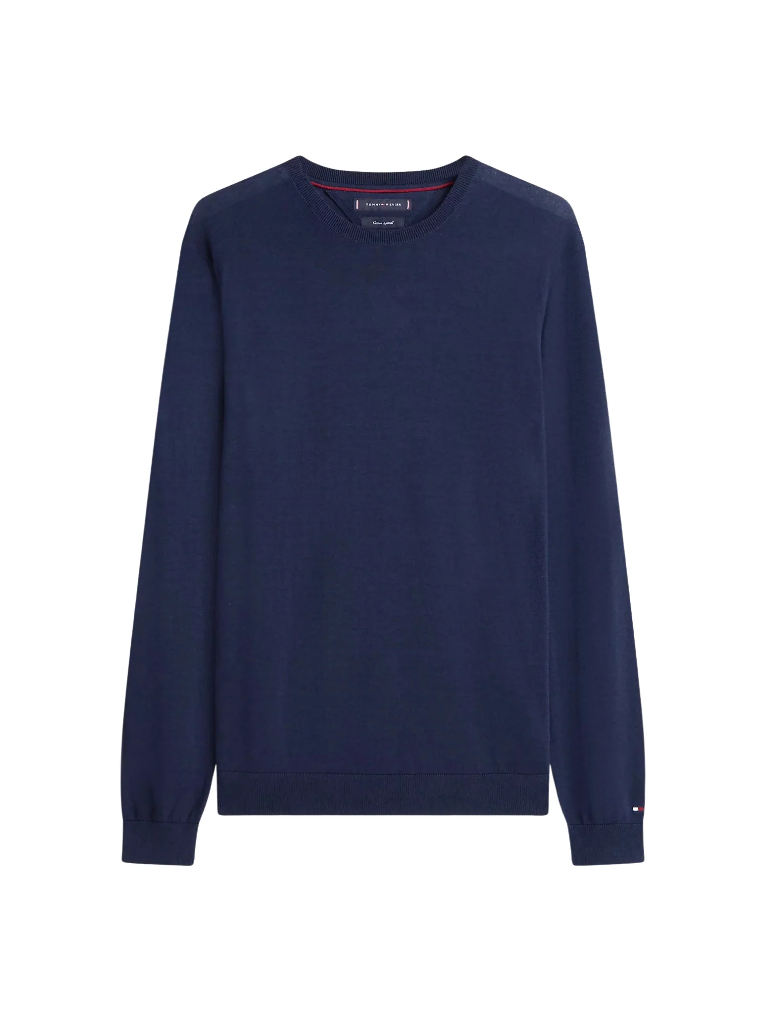 Maglia a girocollo con maniche lunghe Tommy Hilfiger modello cotton/lyocell blu - Image 3