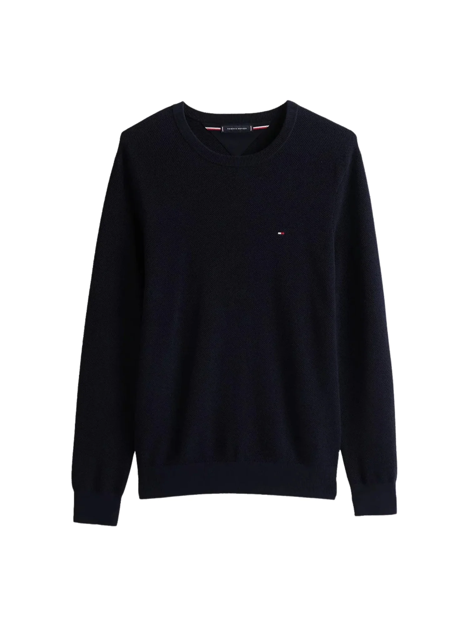 Maglia a girocollo con maniche lunghe Tommy Hilfiger modello essential structure blu - Image 2