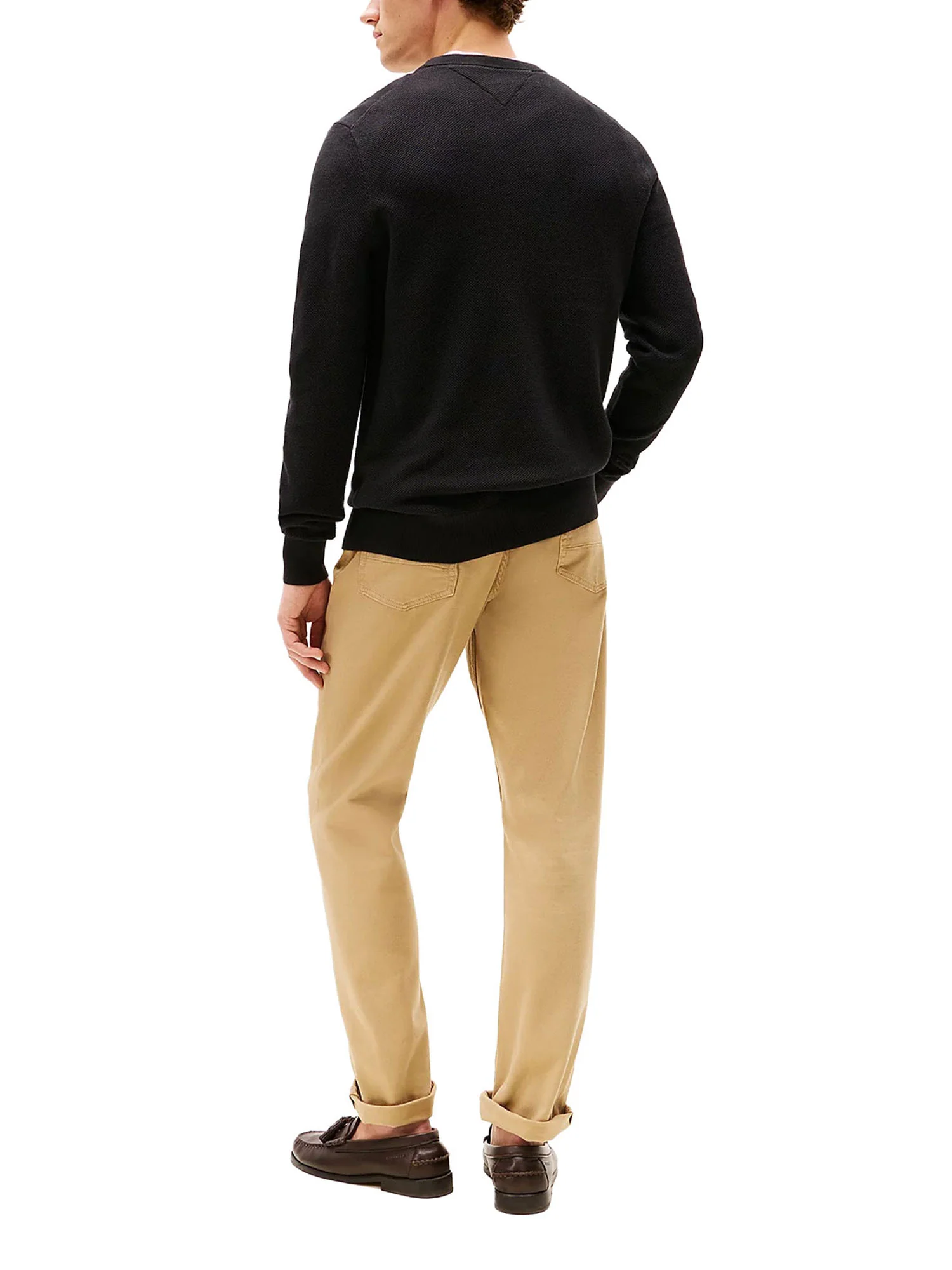 Maglione girocollo Tommy Hilfiger ml essential structure nero - Image 2