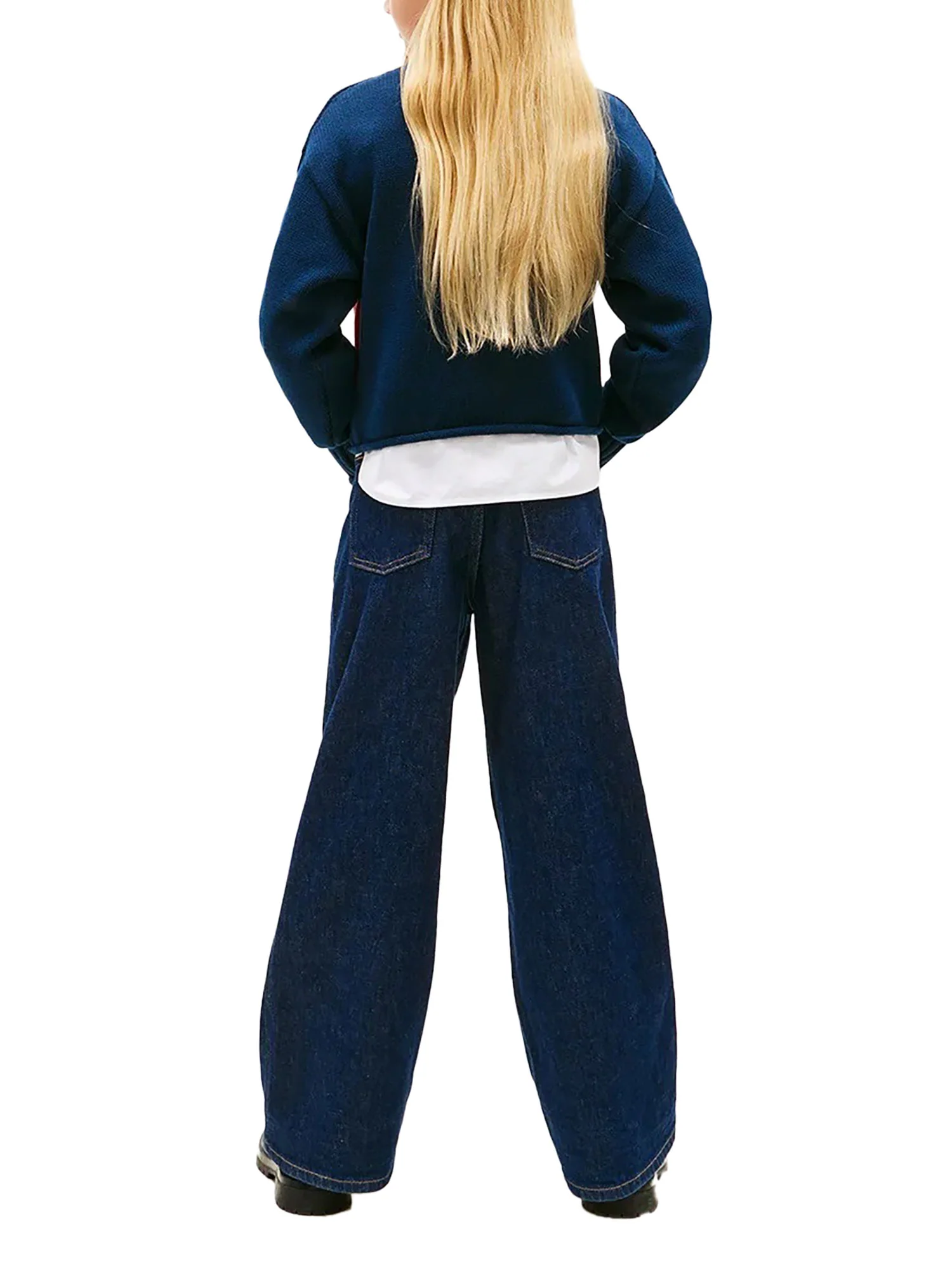 Girocollo Tommy Hilfigher Ragazza heritage blu - Image 3