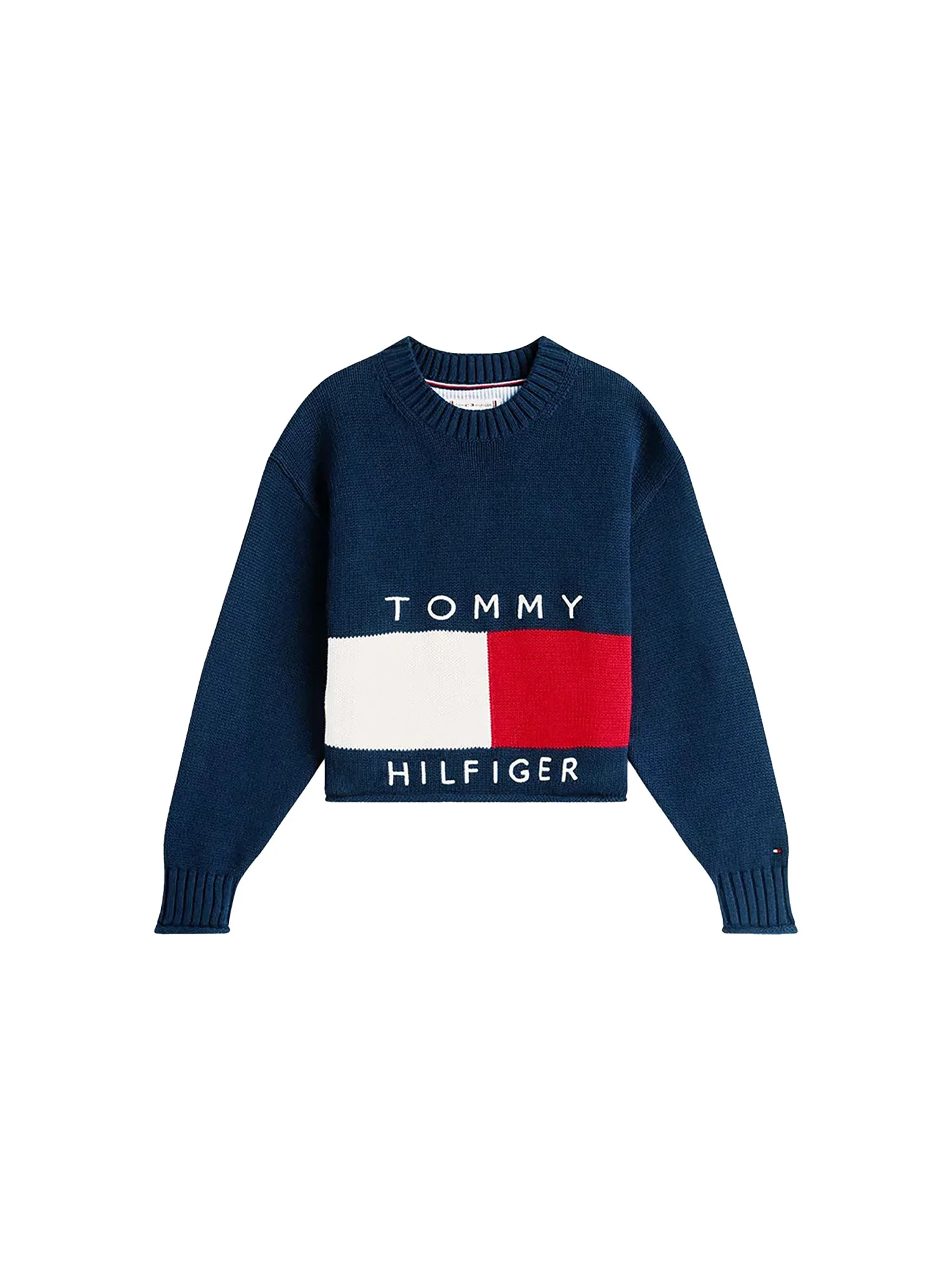 Girocollo Tommy Hilfigher Bambina heritage blu