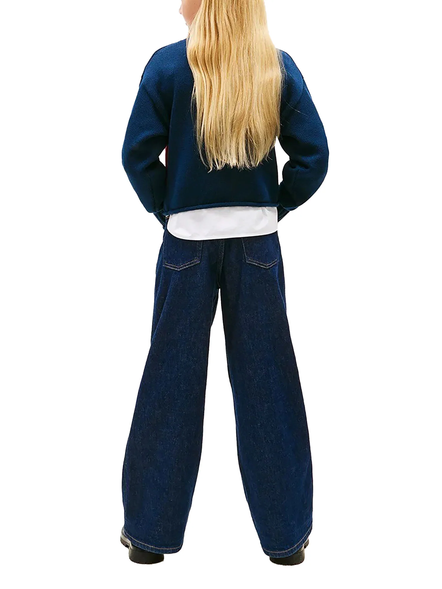 Girocollo Tommy Hilfigher Bambina heritage blu - Image 3